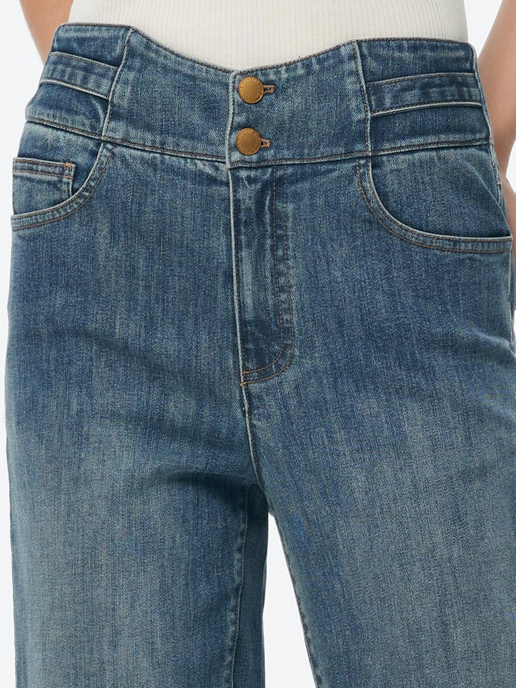 Denim Women Ankle Length Tapered Jeans Product Image