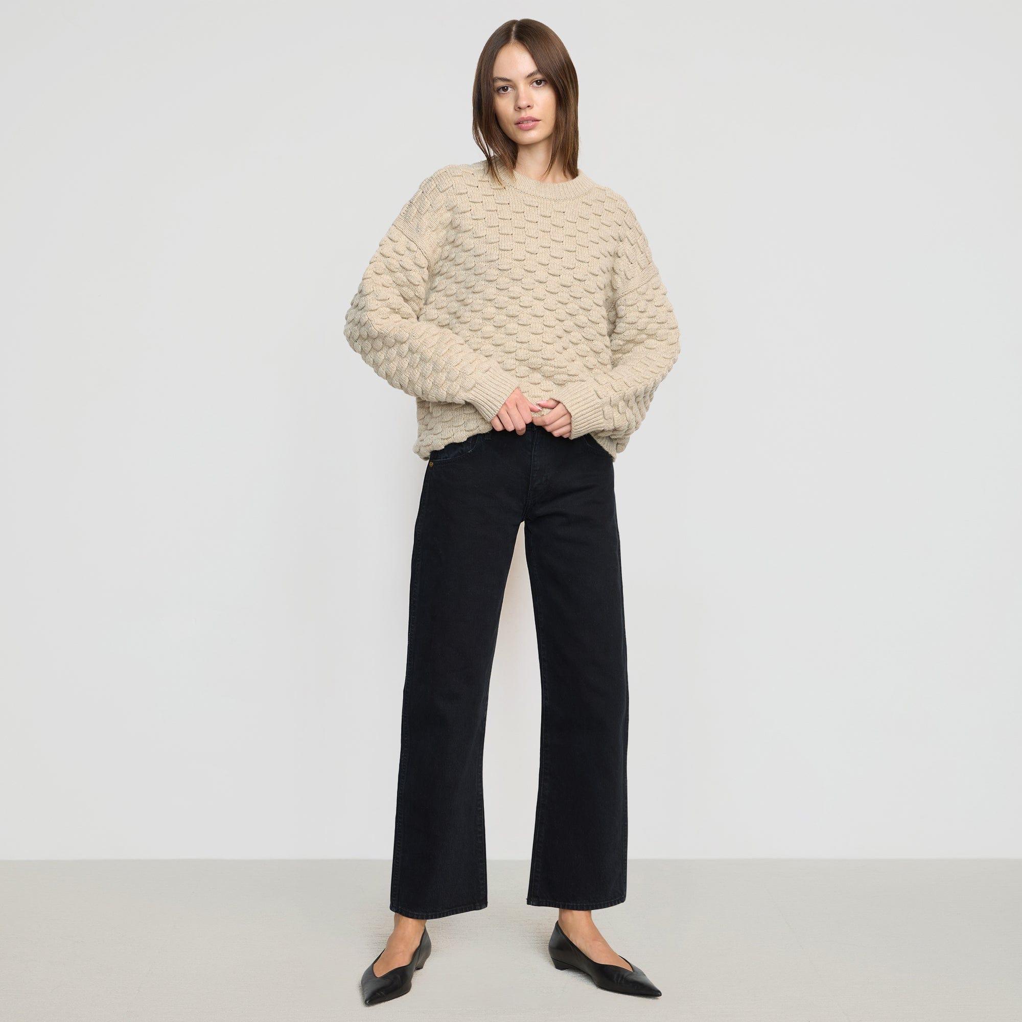 Monty Bubble-Knit Crewneck Sweater Product Image