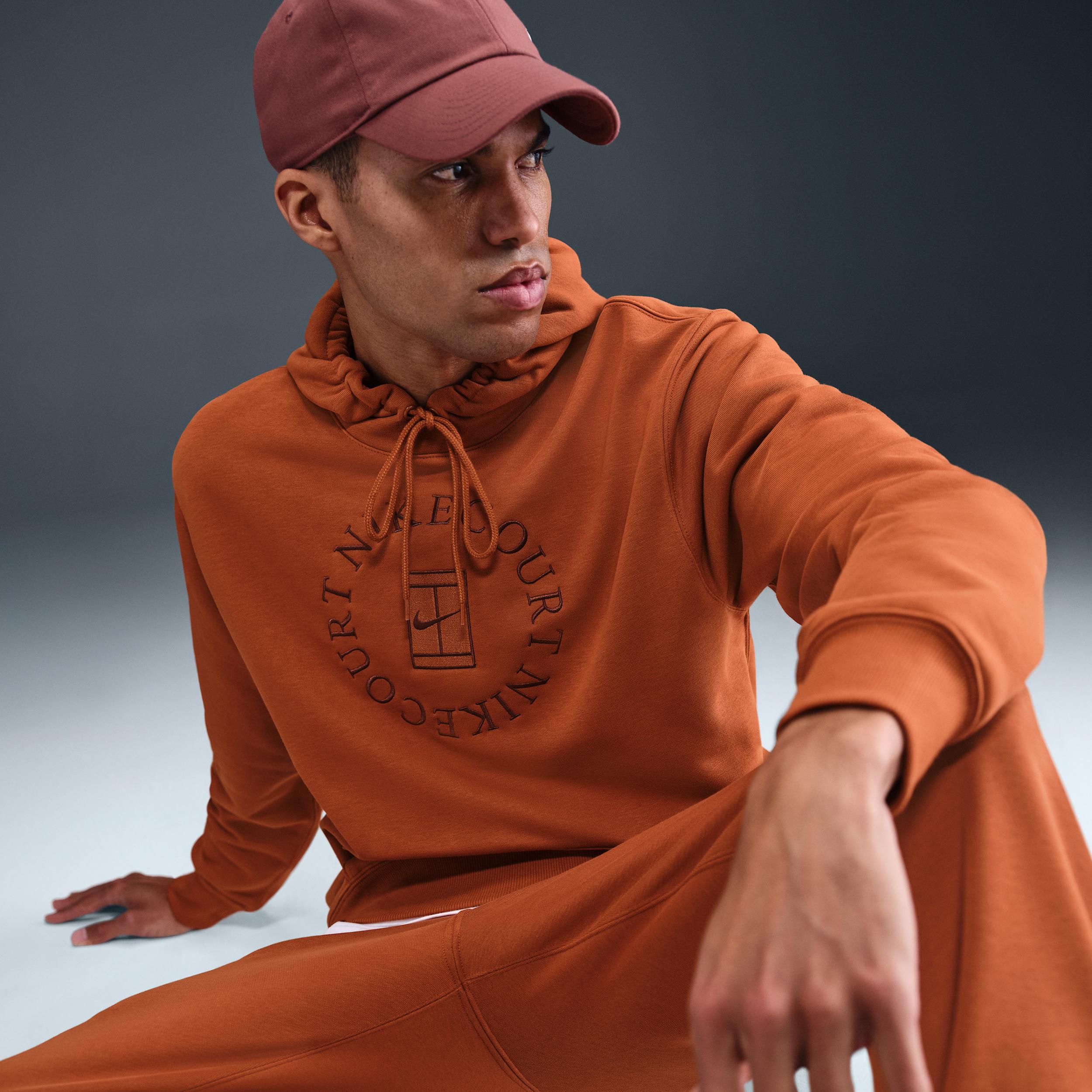 Nike Mens Court Heritage Dri-FIT French Terry Tennis Pullover Hoodie | HM6759-246 Product Image
