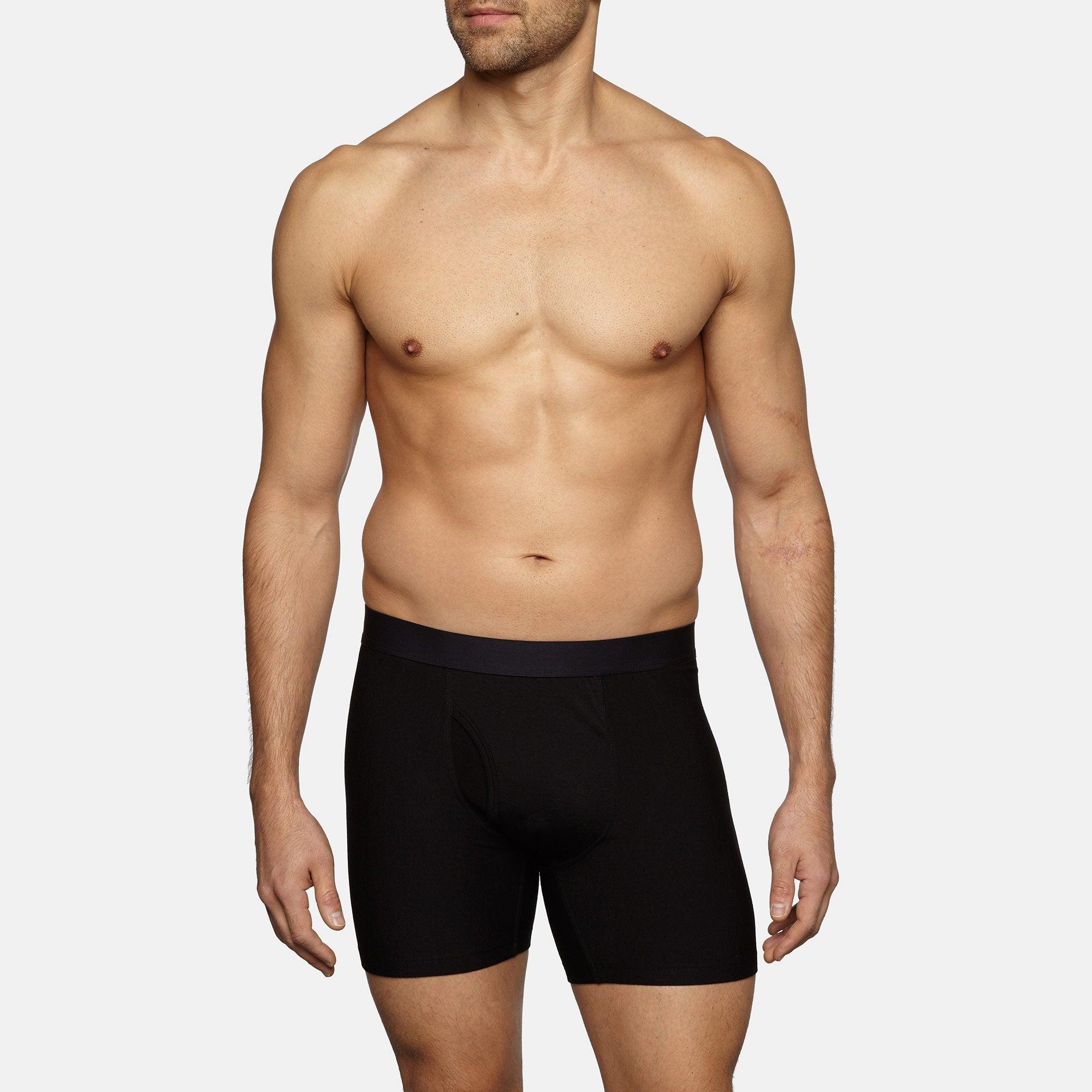 Merino Wool Boxer Briefs | Black Product Image