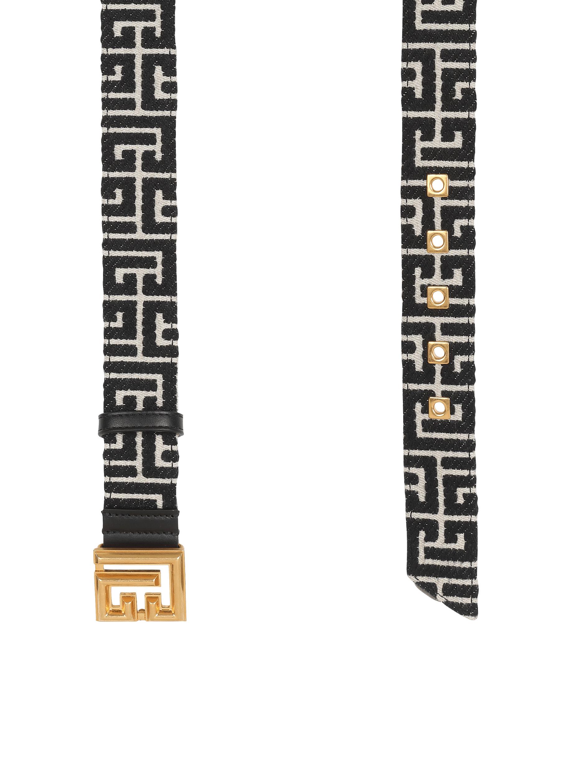PB Belt in monogrammed jacquard Product Image