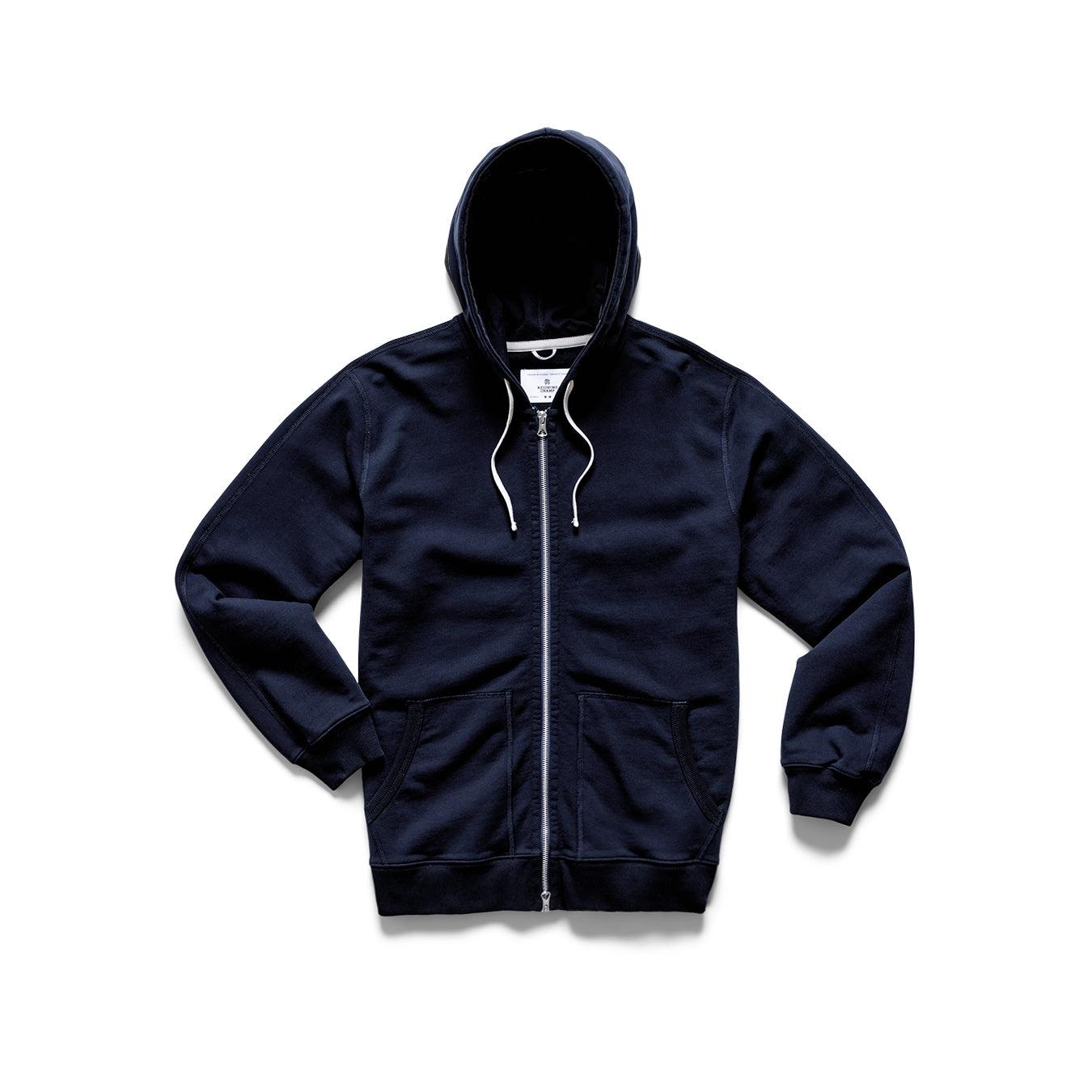 Midweight Terry Classic Full Zip Hoodie - Vault Male Product Image