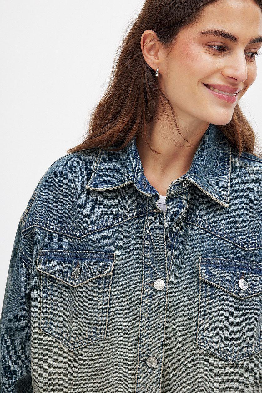 Oversized Denim Shirt Product Image