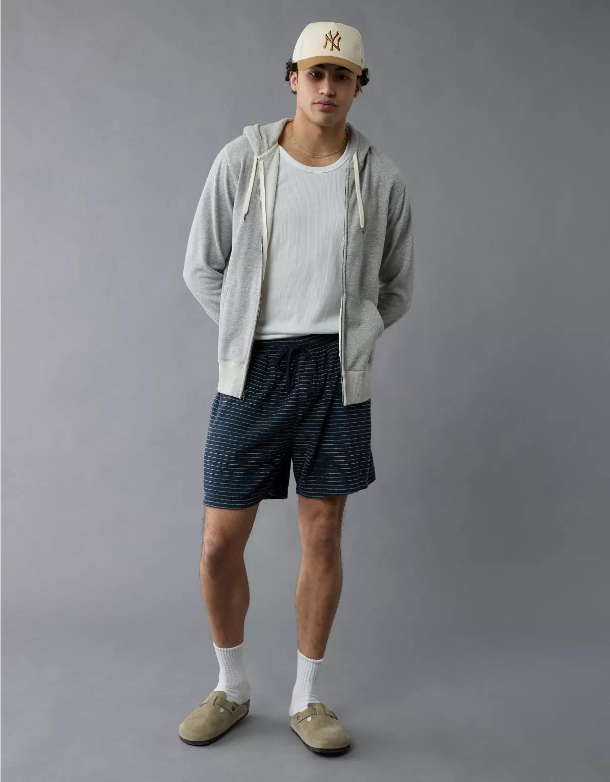 AE Sofa Surfin' Terry Striped Lounge Short Product Image