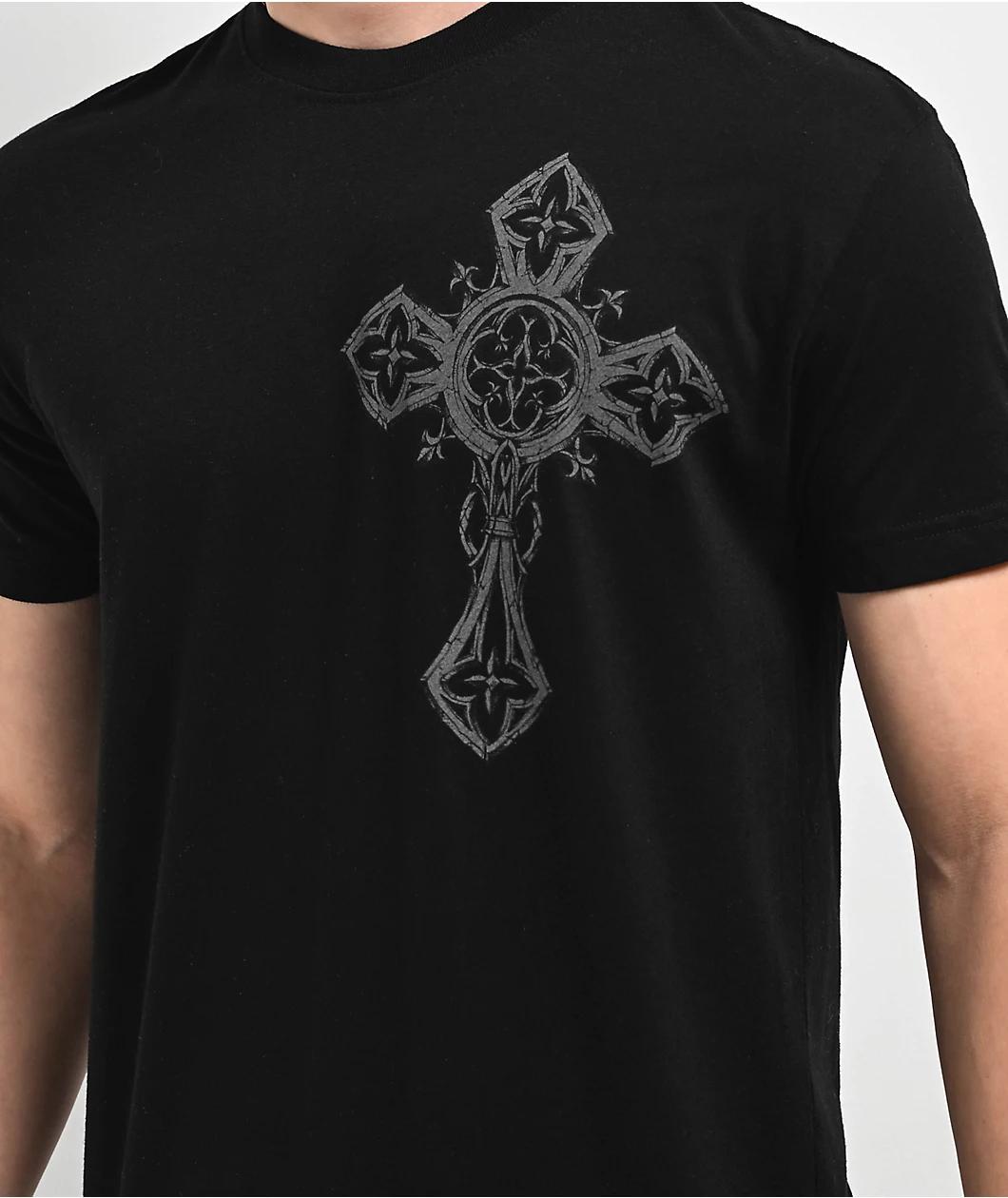 Affliction Spiker Reflective Black T-Shirt Product Image