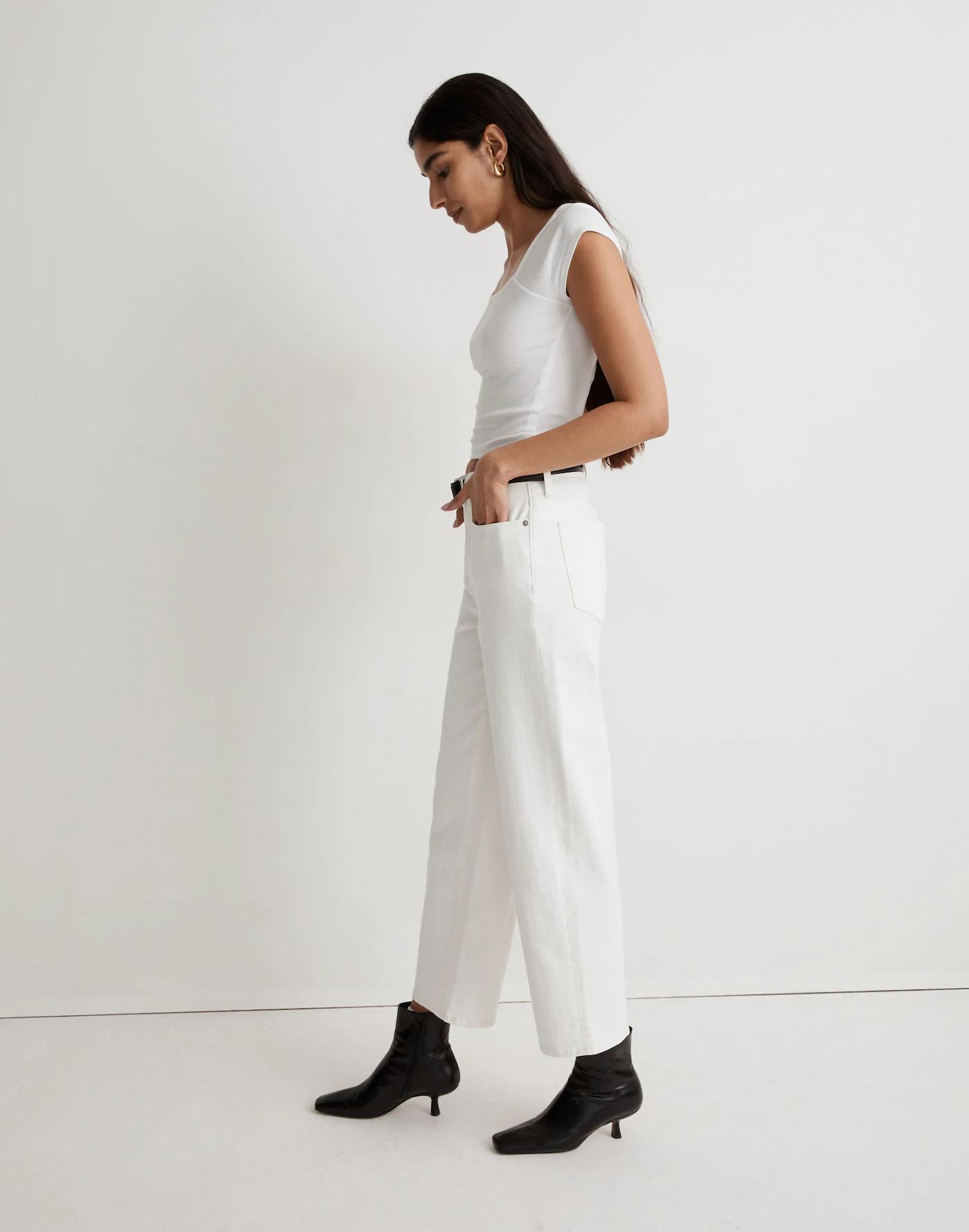 The Tall Perfect Vintage Wide-Leg Crop Jean Product Image