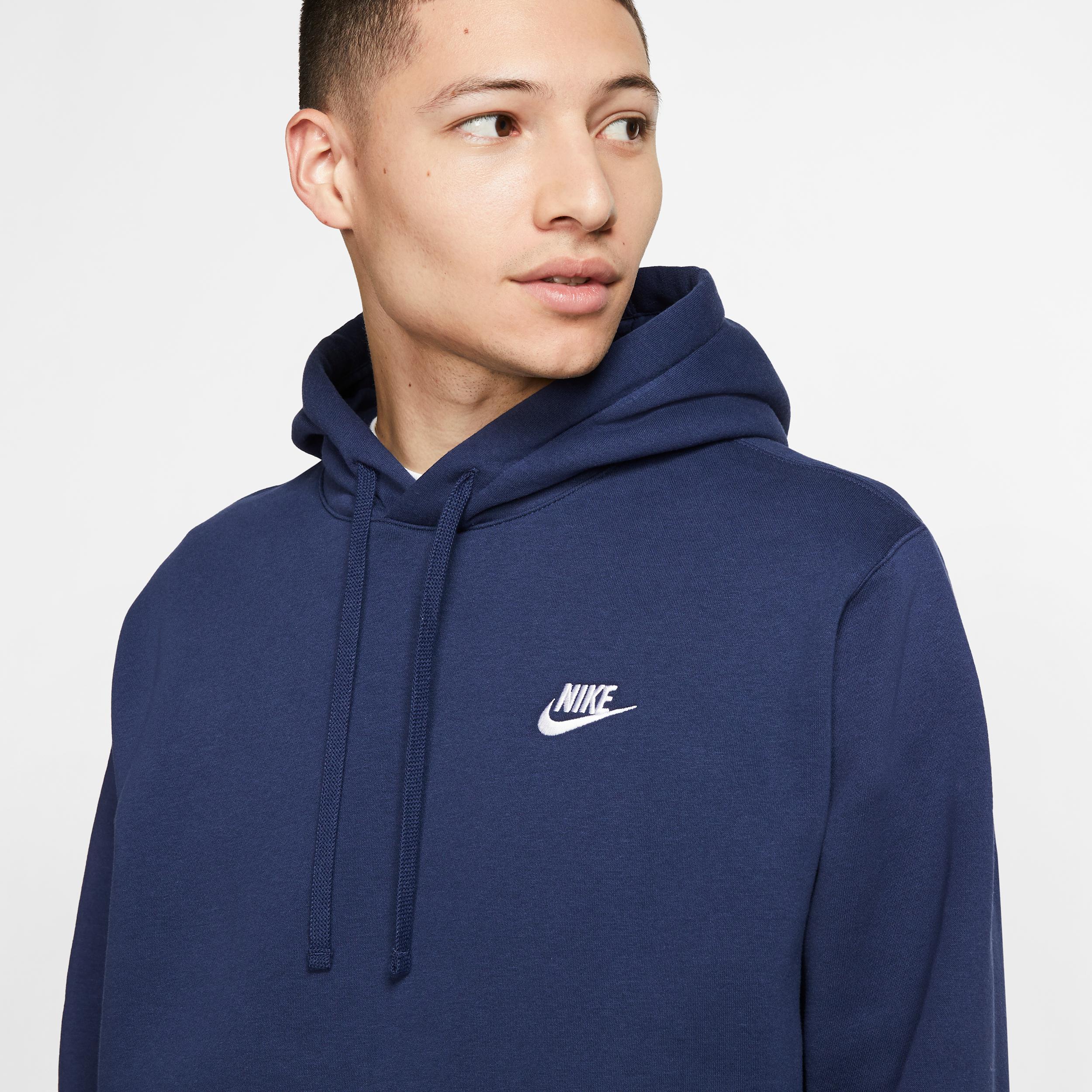 Mens Nike Sportswear Club Fleece Pullover Hoodie | BV2654-410 Product Image