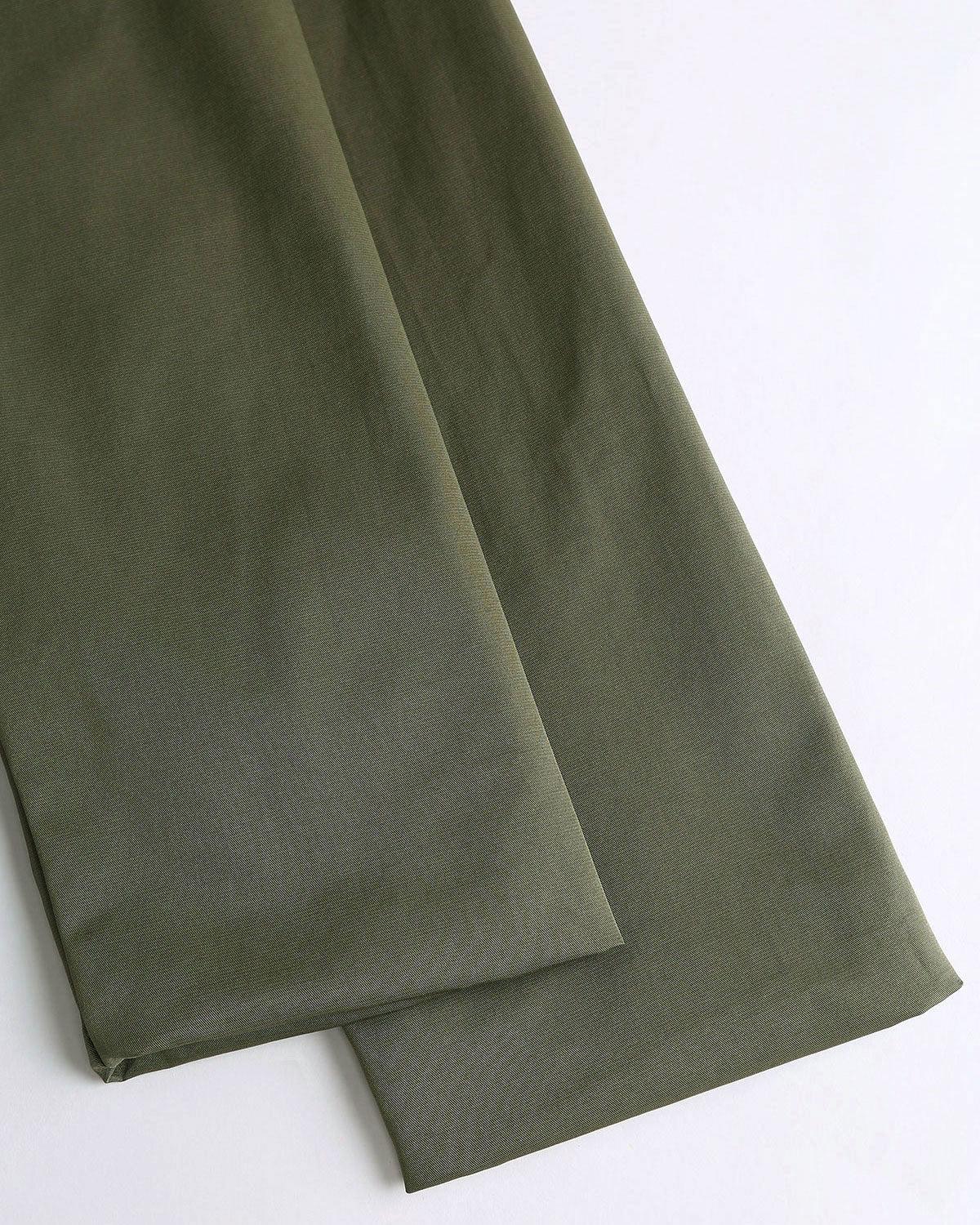 Green Contrasting Trench Coat Product Image