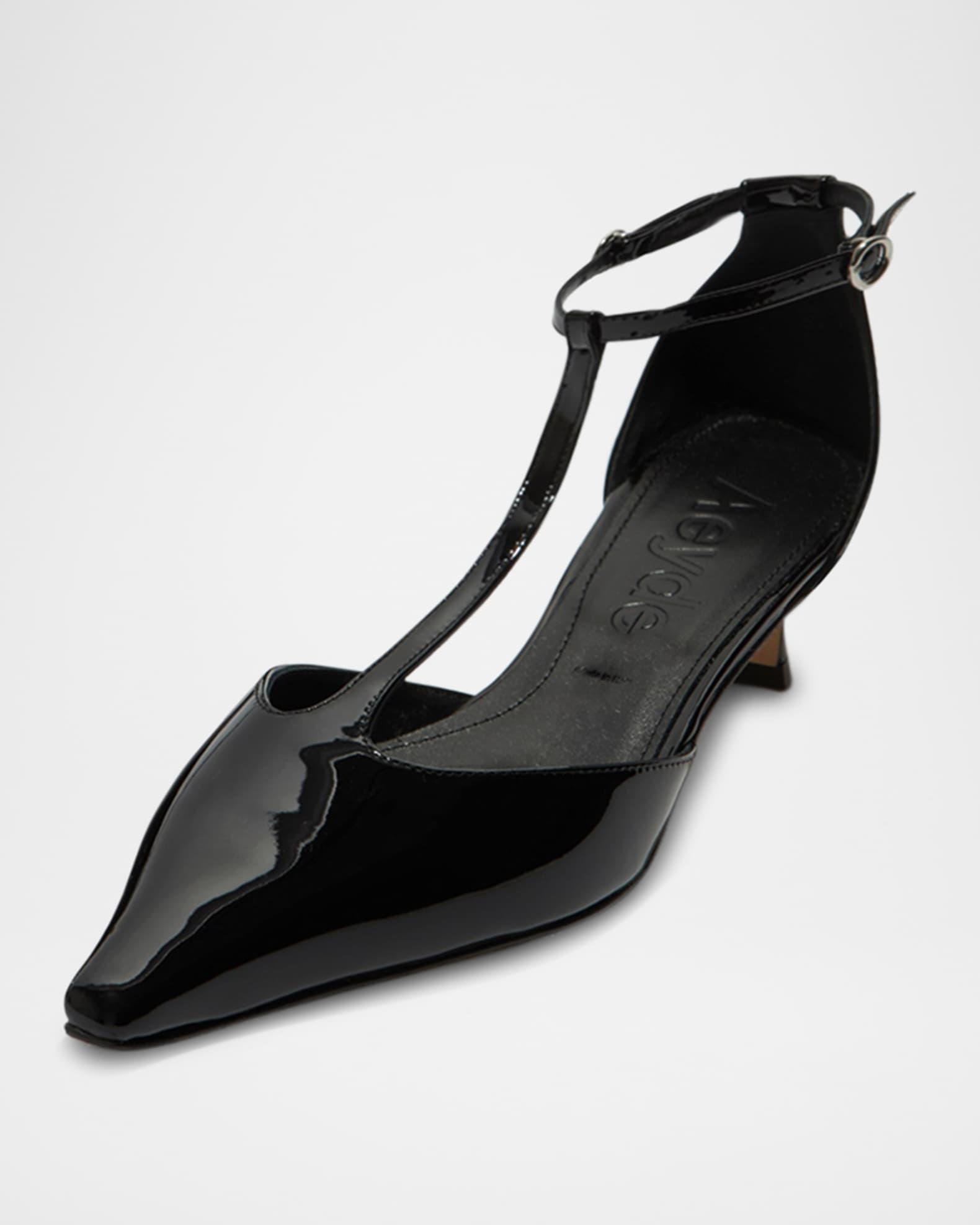 Liz Patent Leather T-Strap Pumps Product Image