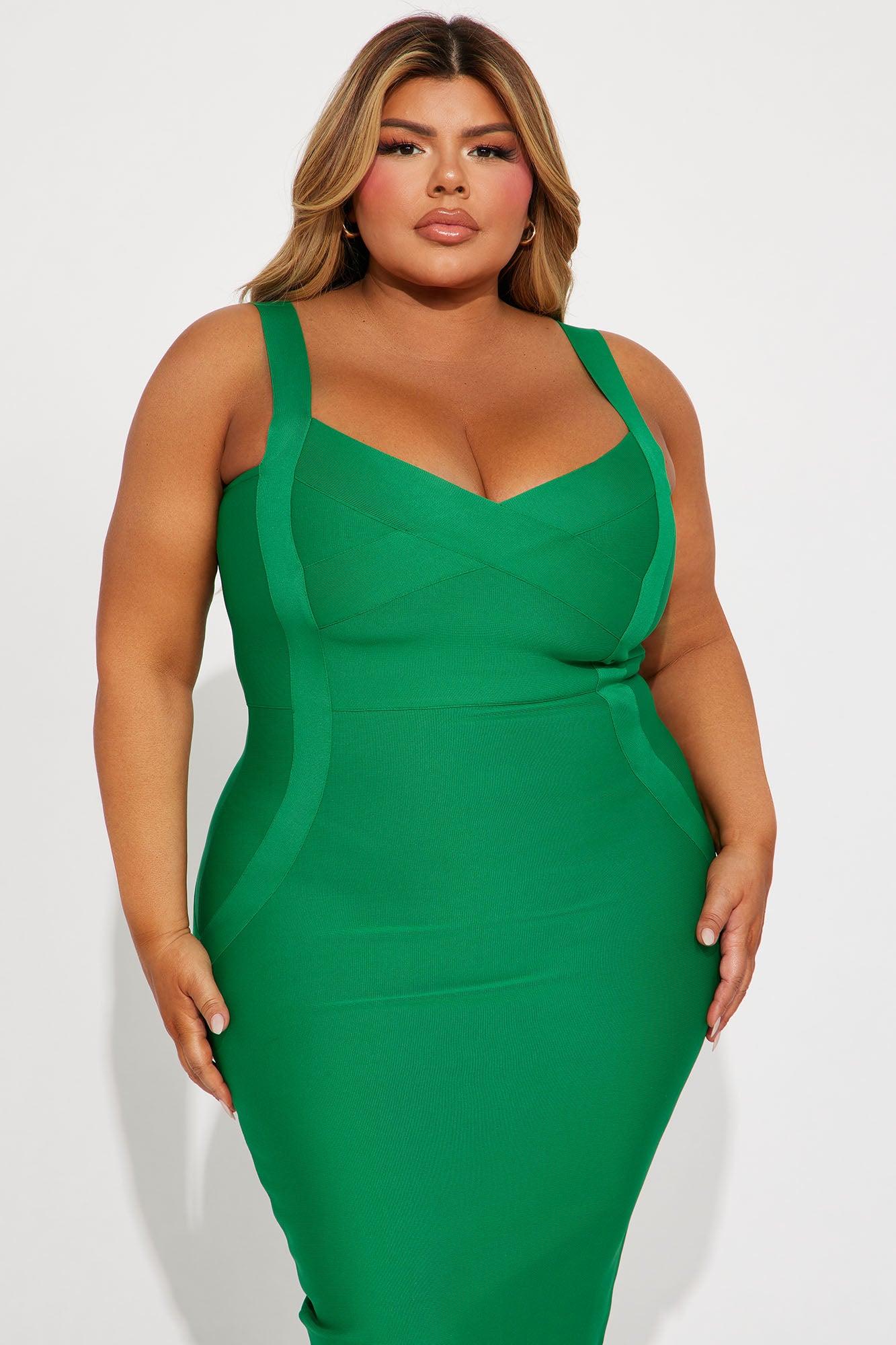 Elise Bandage Midi Dress - Kelly Green Product Image