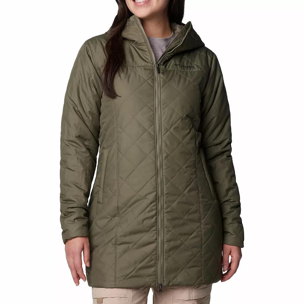 Women's Columbia Copper Crest II Long Jacket, Size: Small, Stone Green Product Image