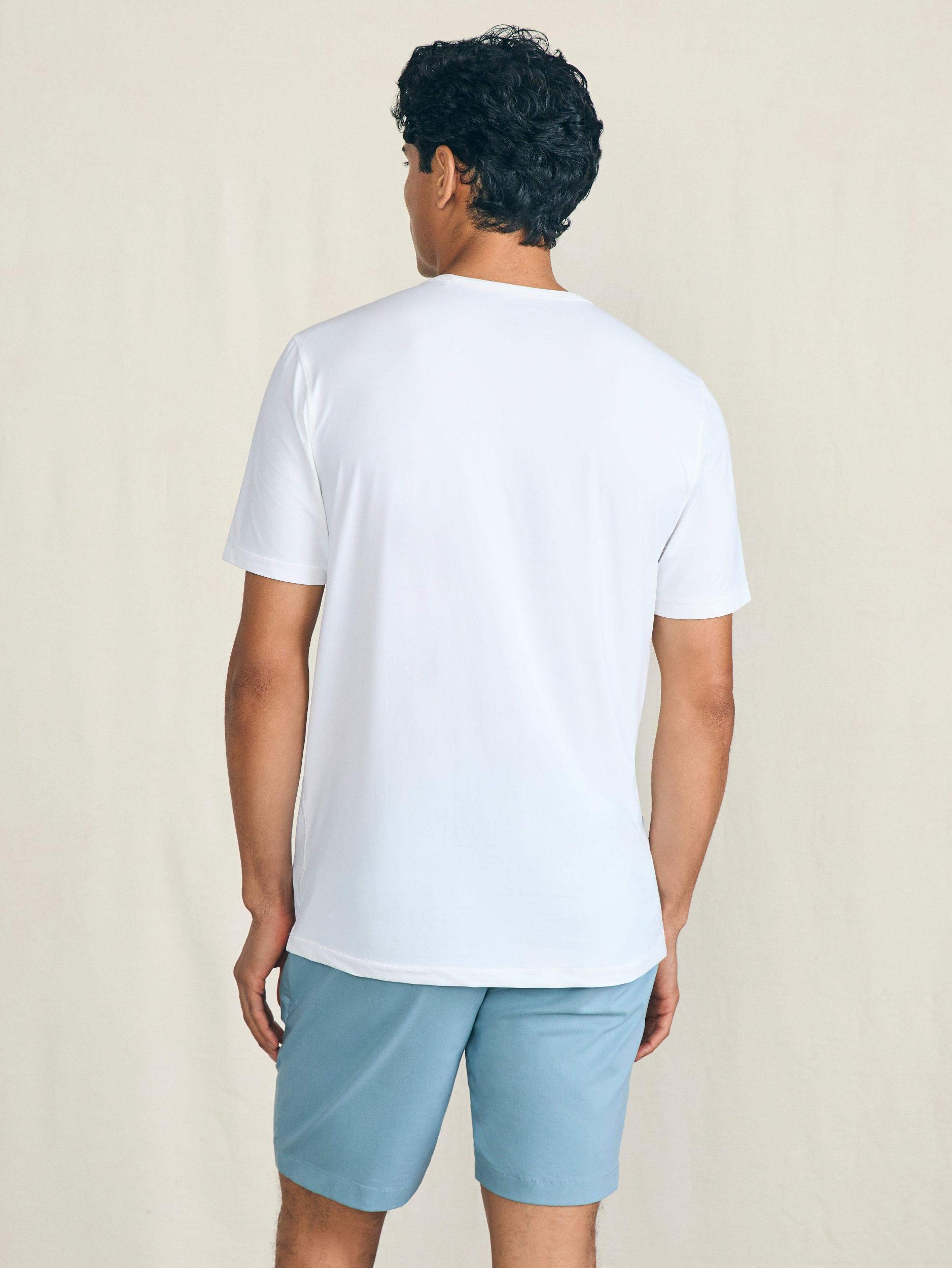 Shorelite Short-Sleeve Tech Tee - Pure White Male Product Image