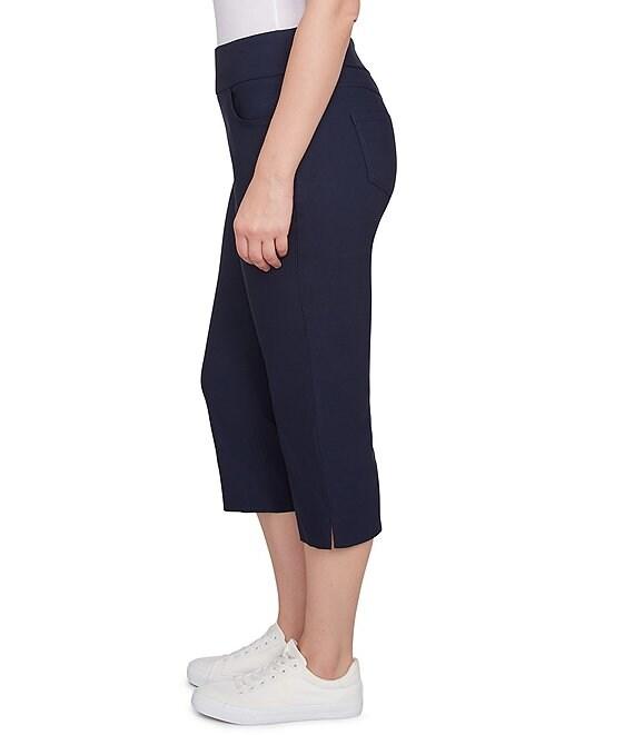 Ruby Rd. Petite Size Stretch Straight Leg Pull-On Capri Pants Product Image