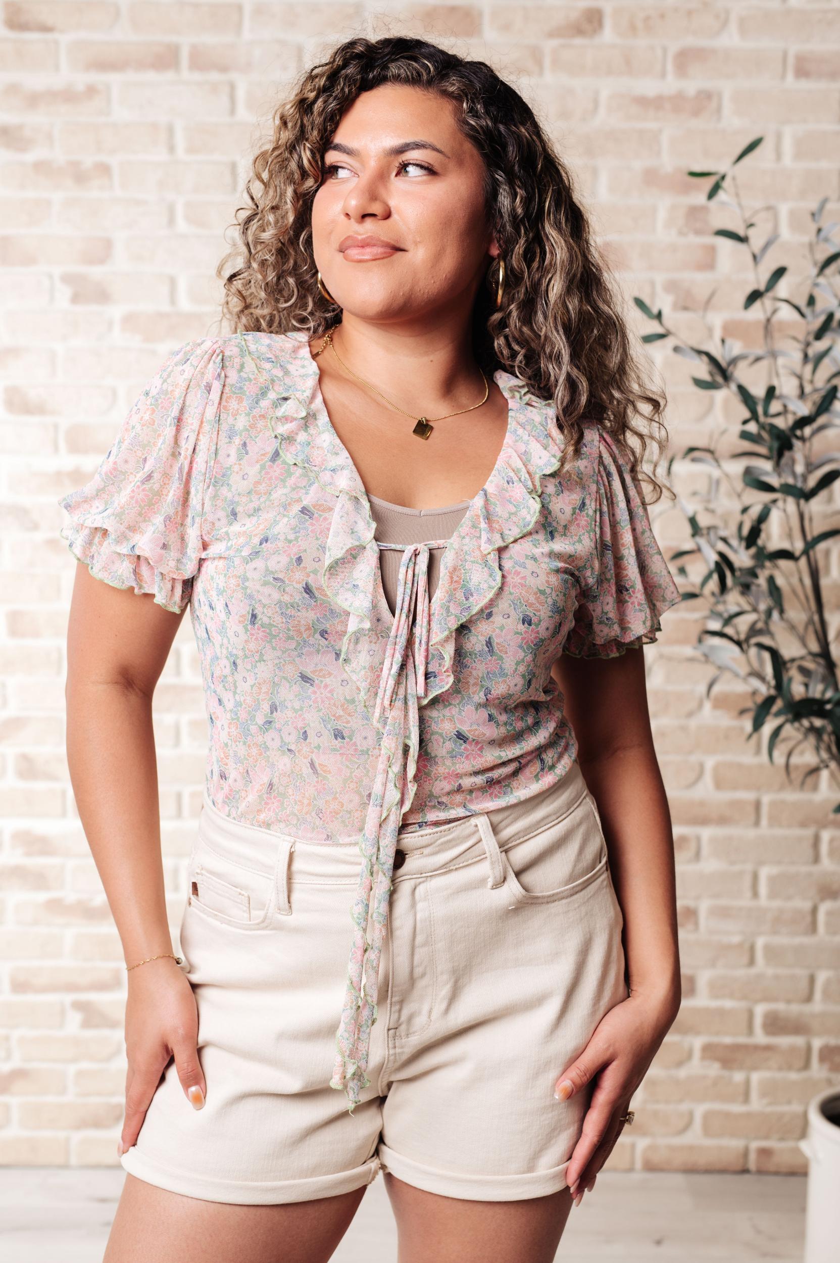 Pilates Princess Off Shoulder Top in Light Taupe Female Product Image