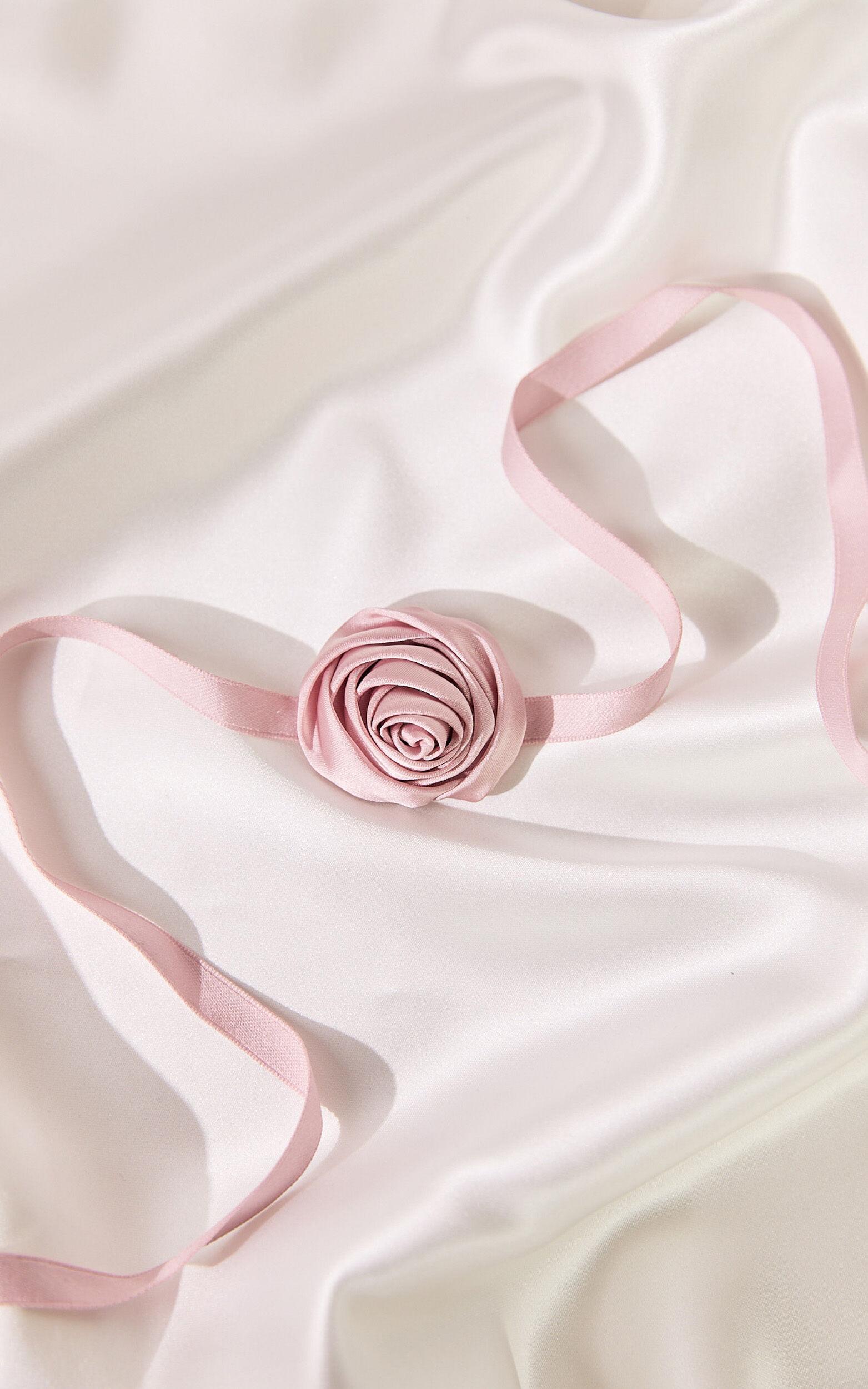 Nessa Floral Choker Necklace in Pink Product Image