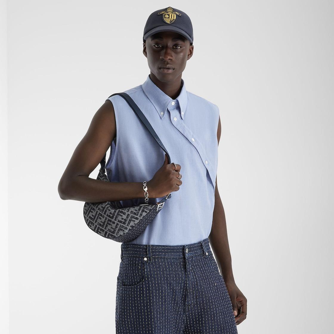 Small FF Fendi MelonBlue FF denim bag Product Image