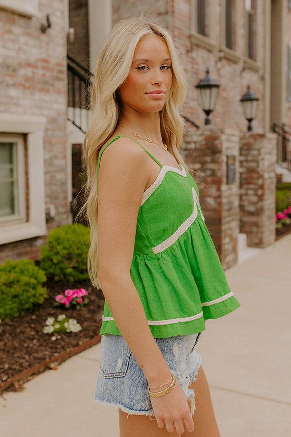 Key Largo Cutie Linen-Blend Top Product Image