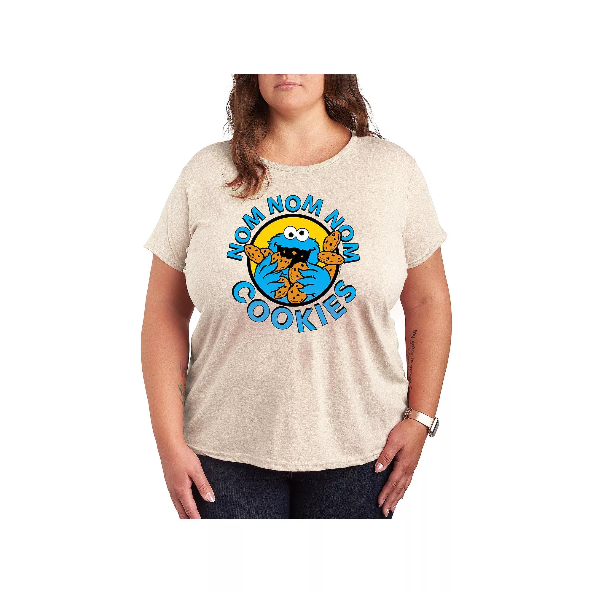 Plus Sesame Street Nom Nom Nom Graphic Tee, Women's,  Product Image