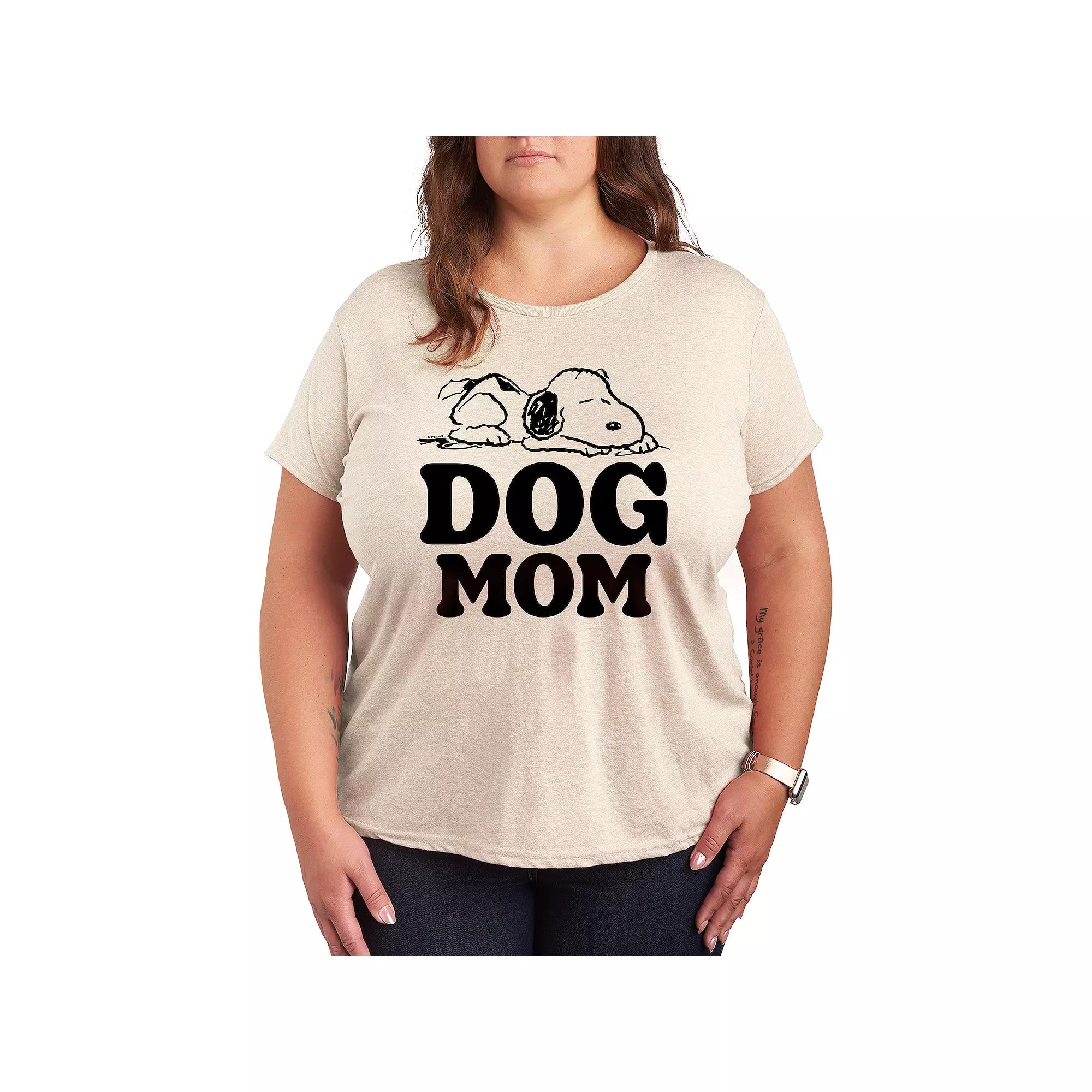 Plus Peanuts Snoopy Dog Mom Graphic Tee, Women's,  Product Image