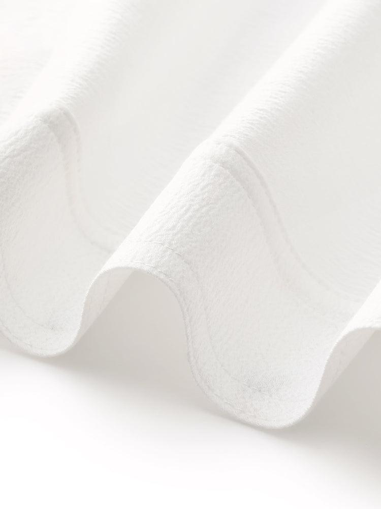 Acetate Loose Fit Single-Breasted Women Shirt Product Image