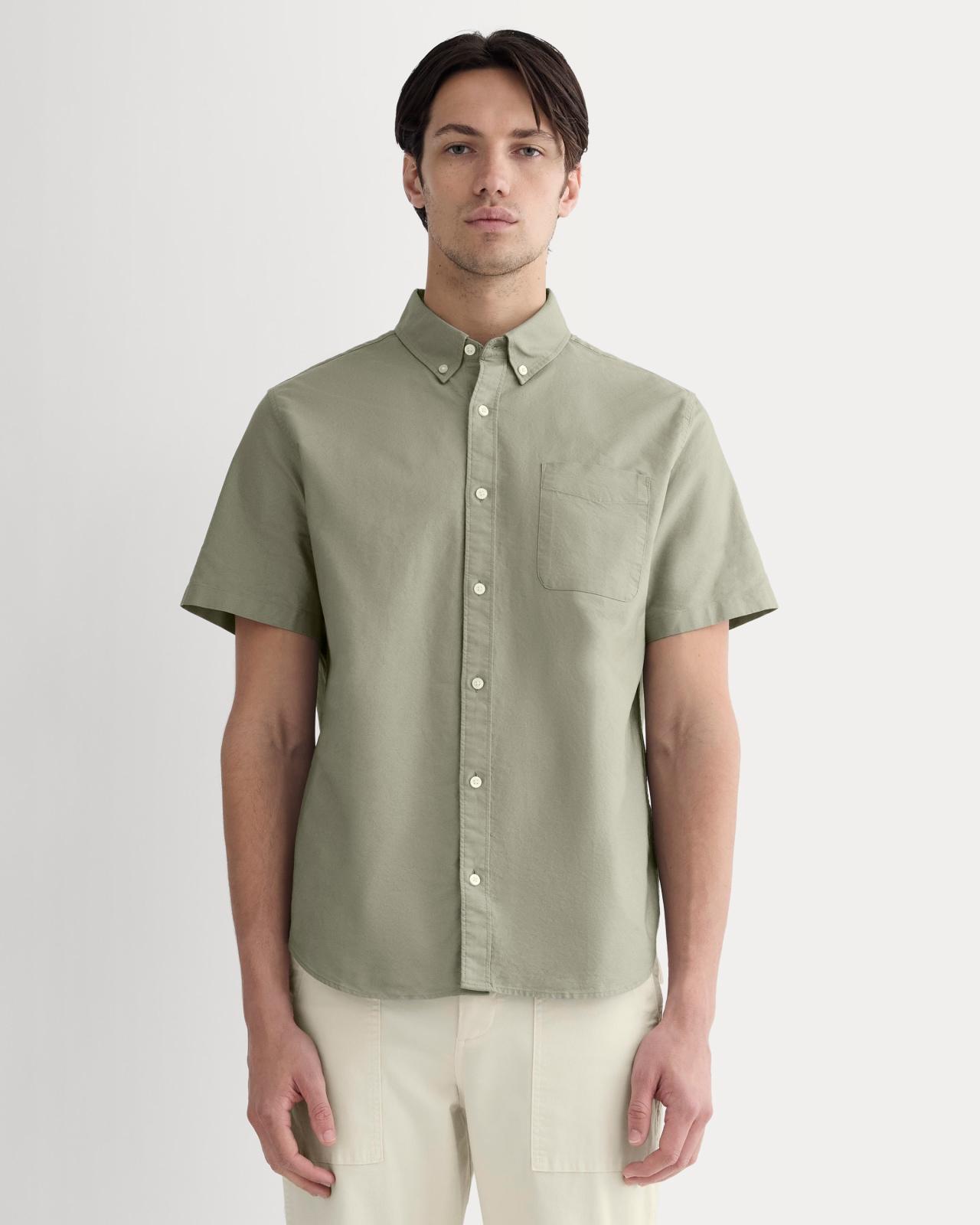 Mens Organic Short Sleeve Oxford Shirt by Everlane Product Image