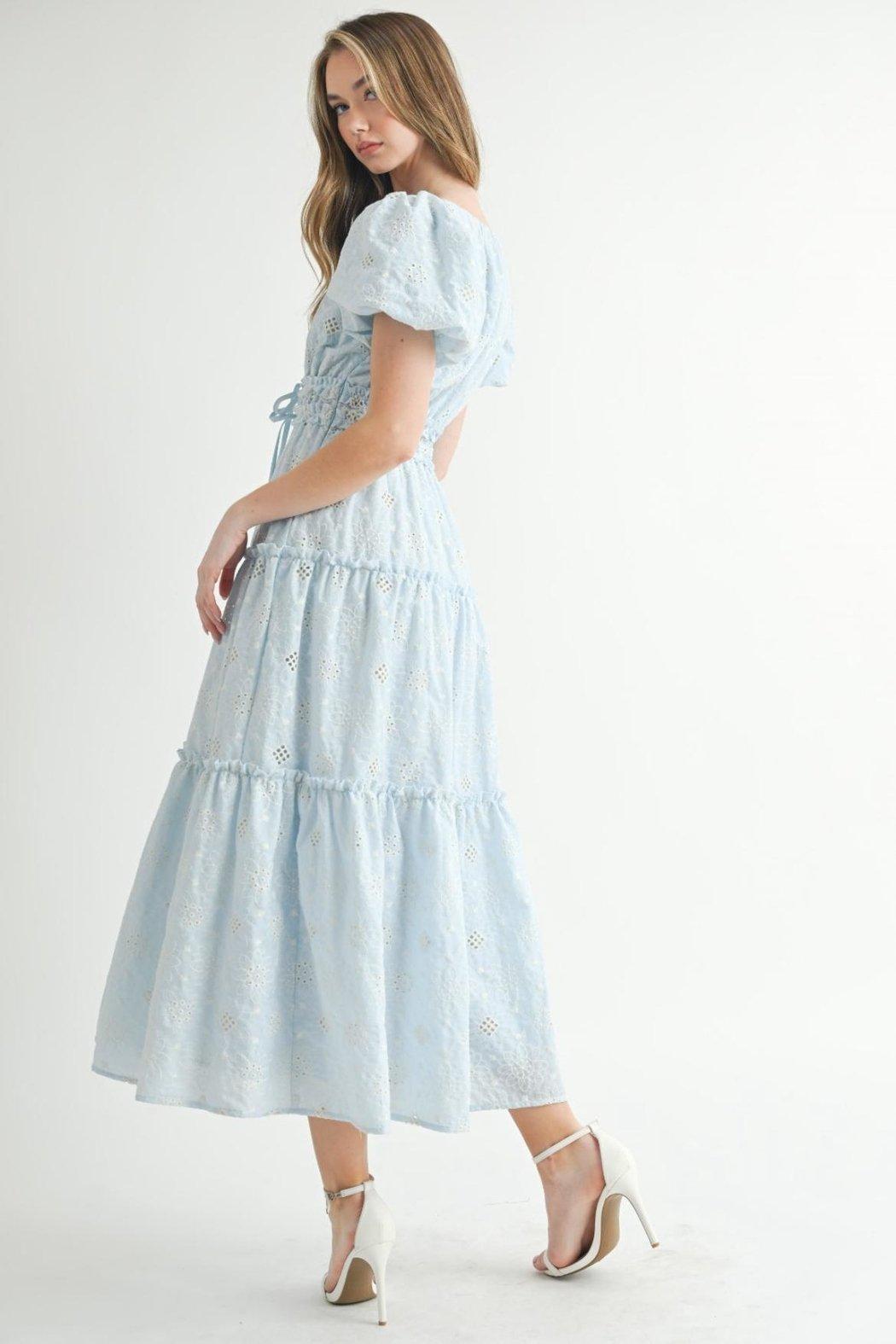 Embroidered Eyelet Dress Product Image