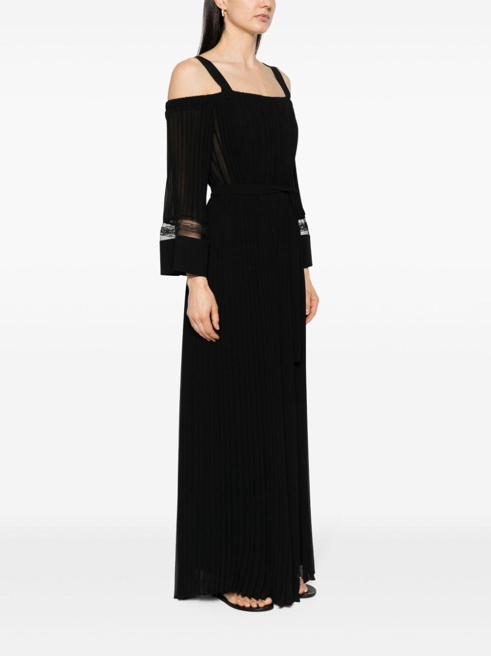 pleated georgette-crepe jumpsuit Product Image