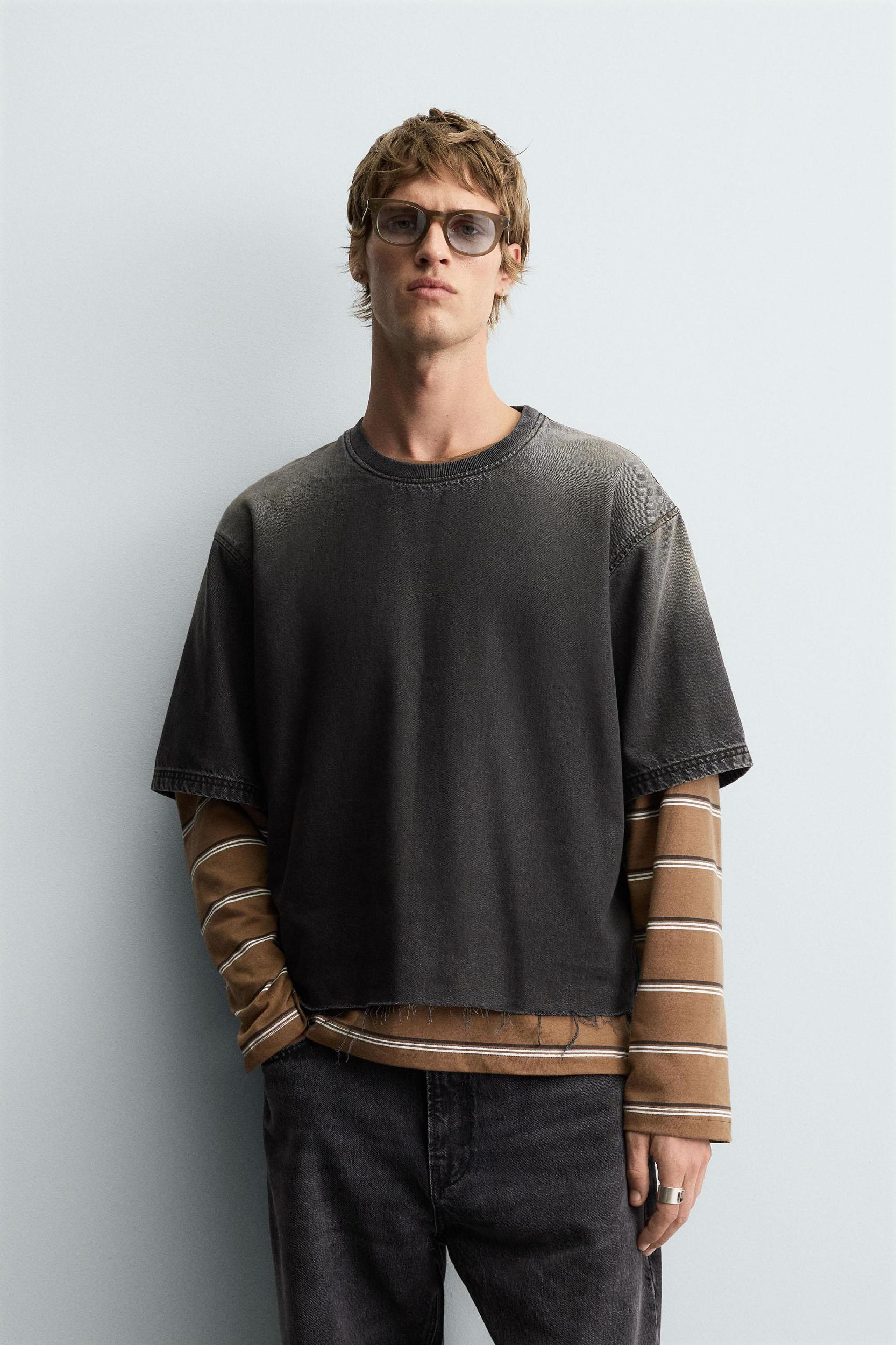 WASHED DENIM T-SHIRT Product Image