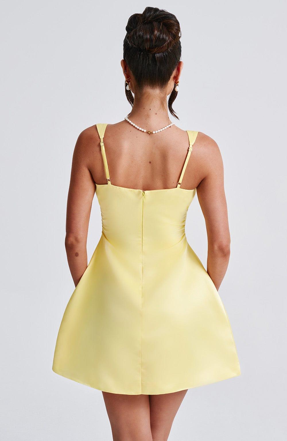 Sofie Mini Dress - Lemon Product Image
