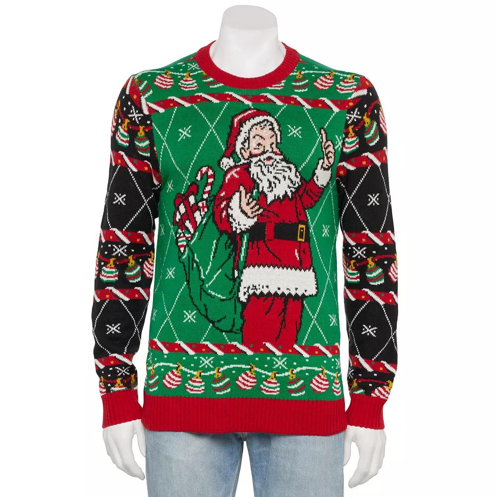 Men's Santa Claus & Decorations Holiday Sweater,  Product Image