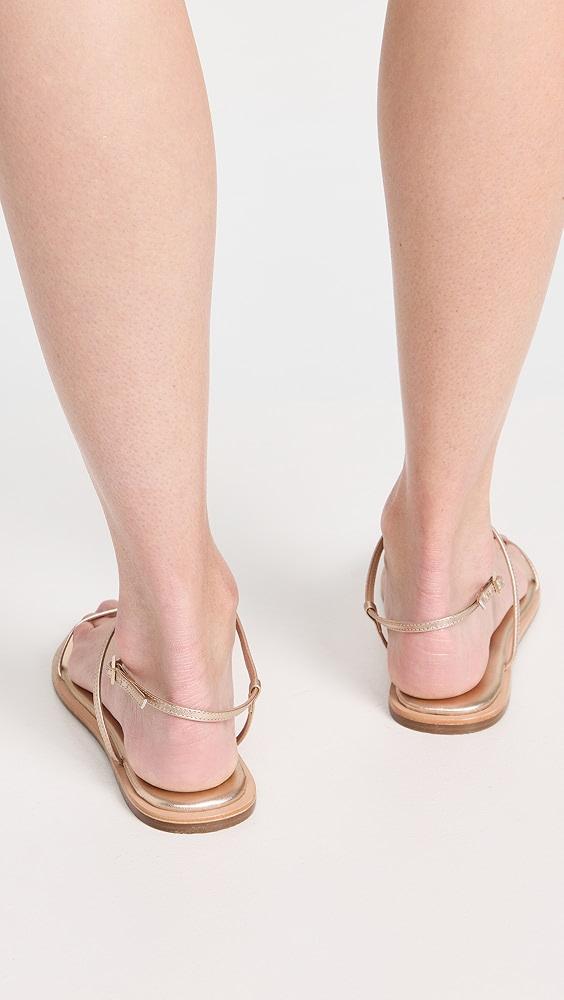 KAANAS Alayta Square Toe Naked Sandals | Shopbop Product Image