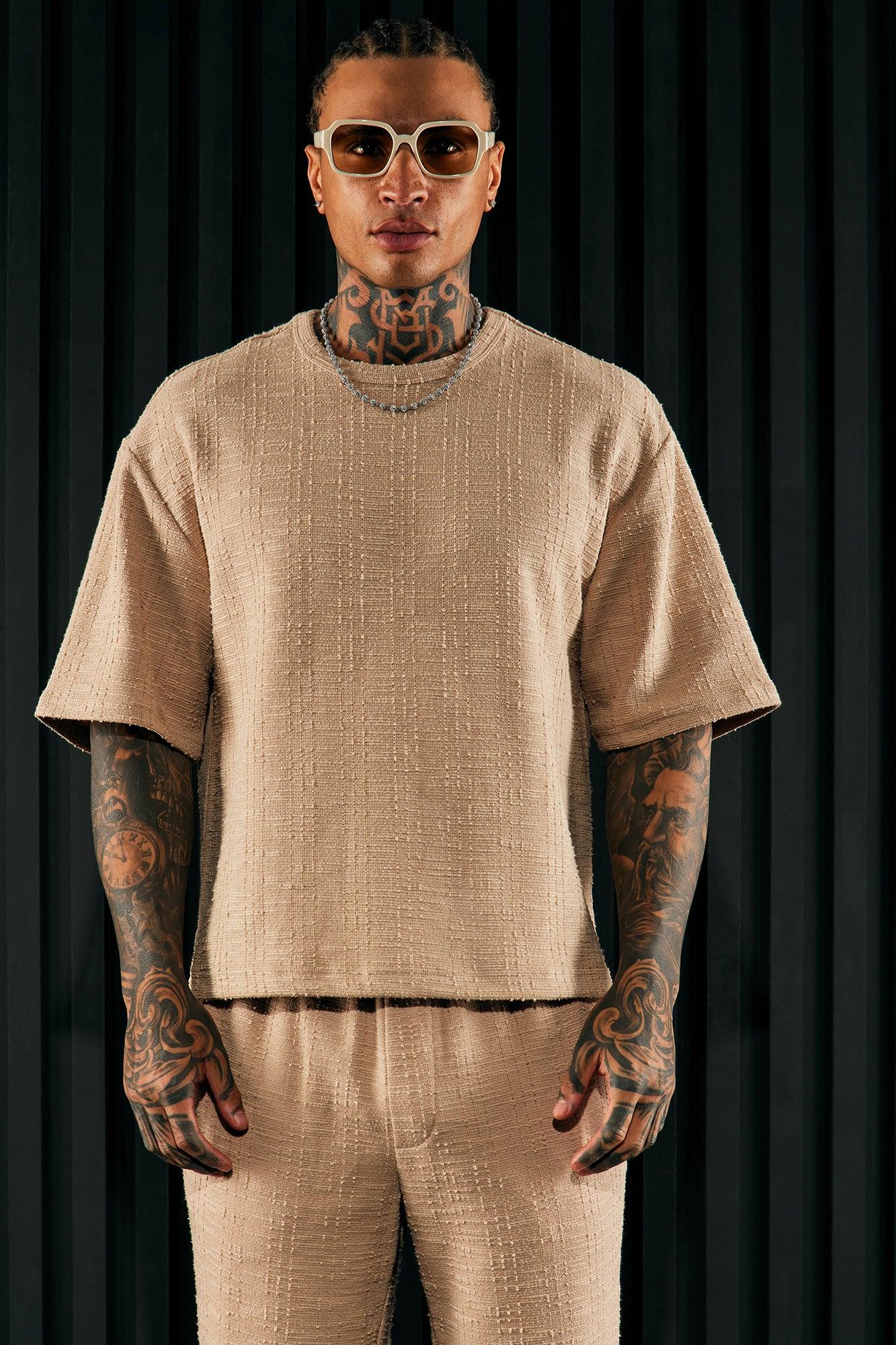 Jordan Textured Short Sleeve Tee - Tan Product Image