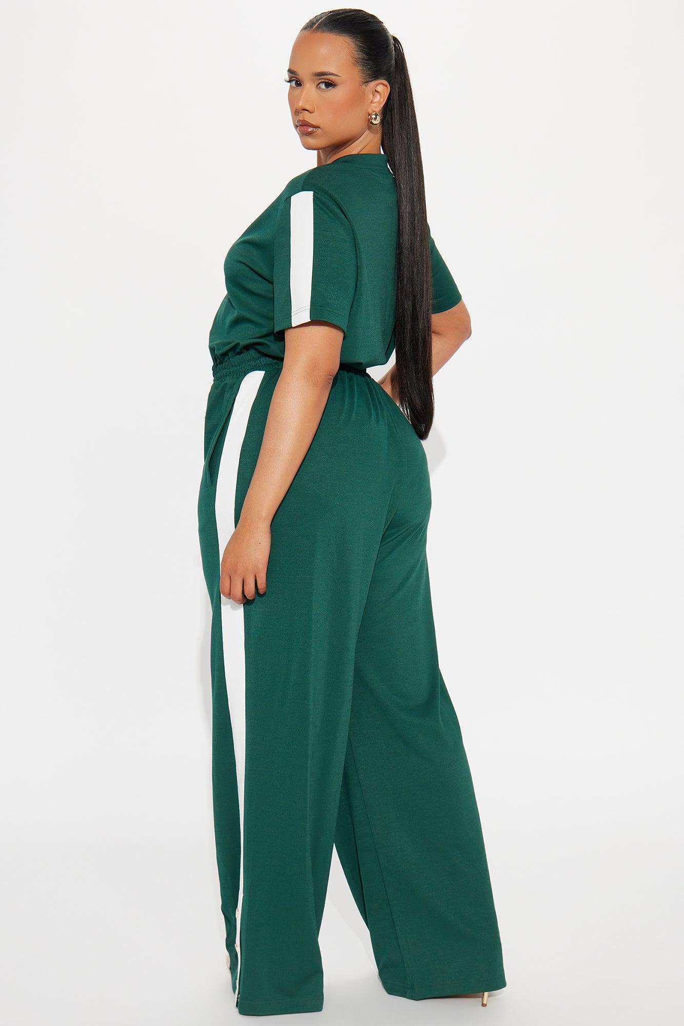 Lianna Short Sleeve Jumpsuit - Hunter Female Product Image