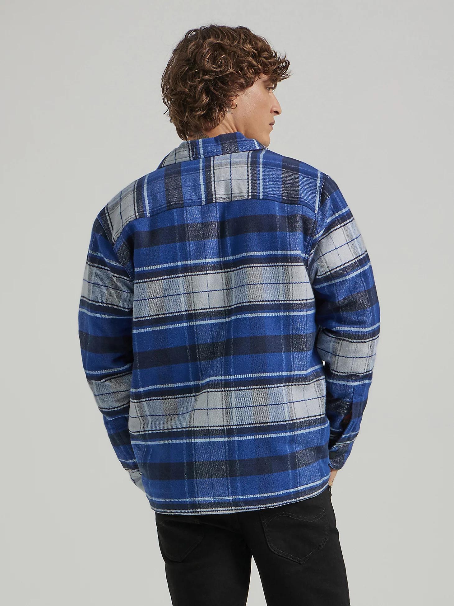 Men's Sherpa Lined Flannel Overshirt | Men's Tops & Tees | Lee® Product Image