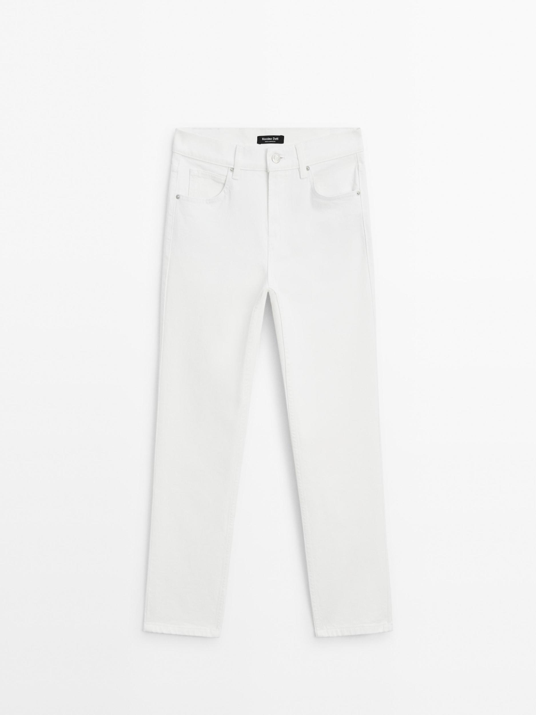 Mid-rise slim fit jeans Product Image