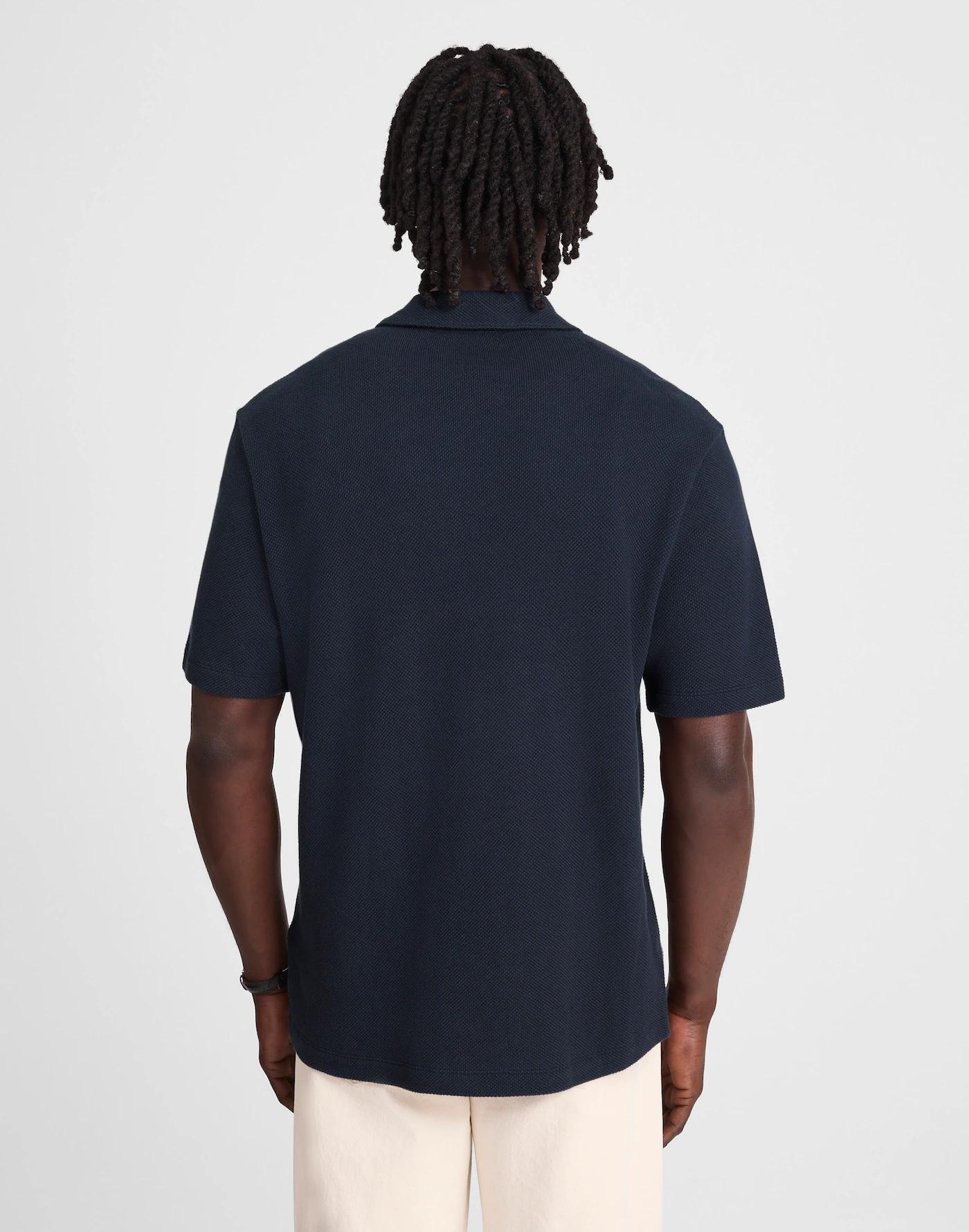 Quarter-Zip Pique Polo Shirt Product Image