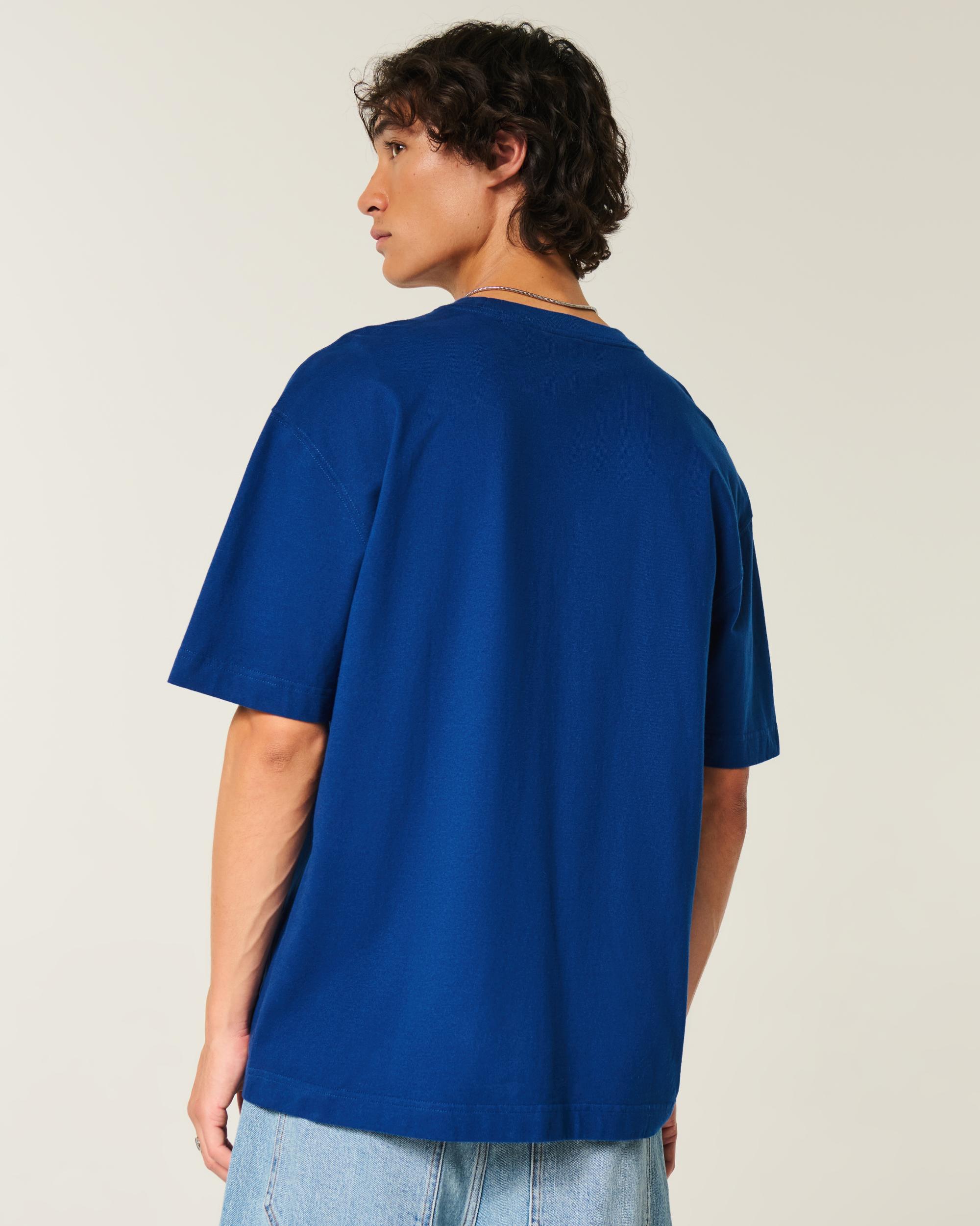 Boxy Heavyweight Camo Crew T-Shirt Product Image