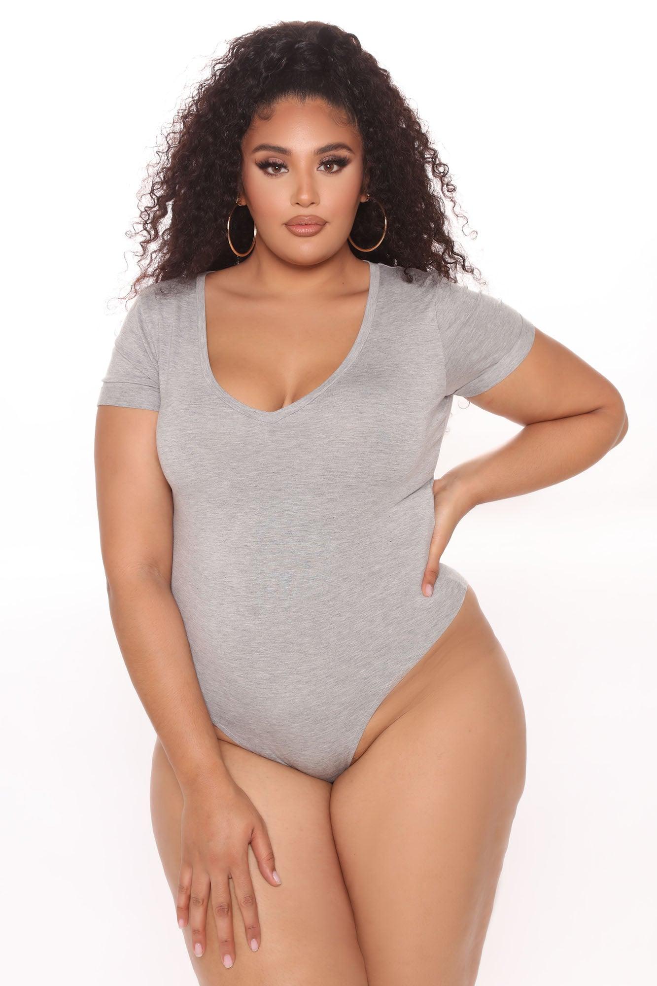 Favorite Tee Bodysuit - Heather Grey Product Image