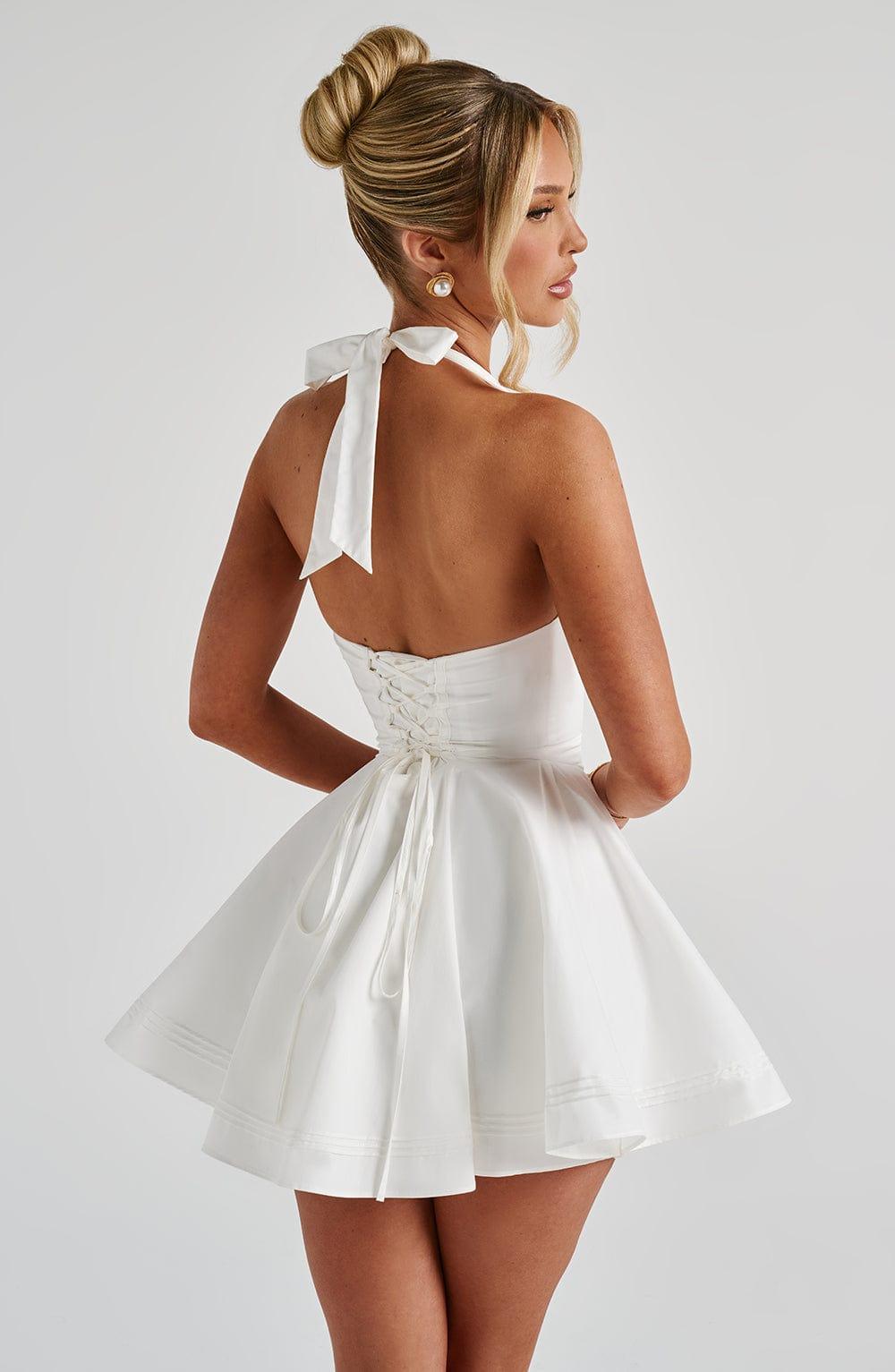 Doris Mini Dress - Ivory Product Image