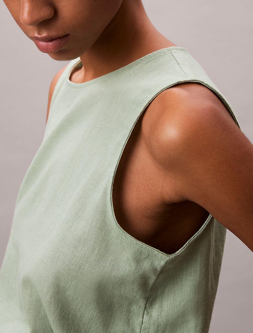 Linen Cotton Sleeveless Top Product Image