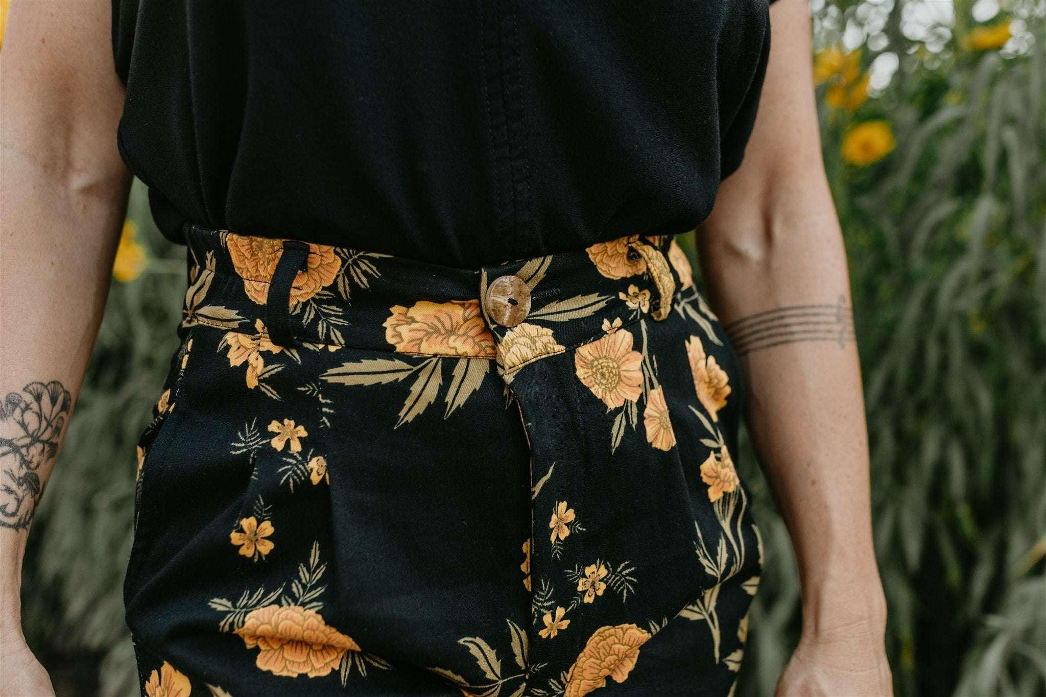 Perfect Pant in Black Marigold Product Image