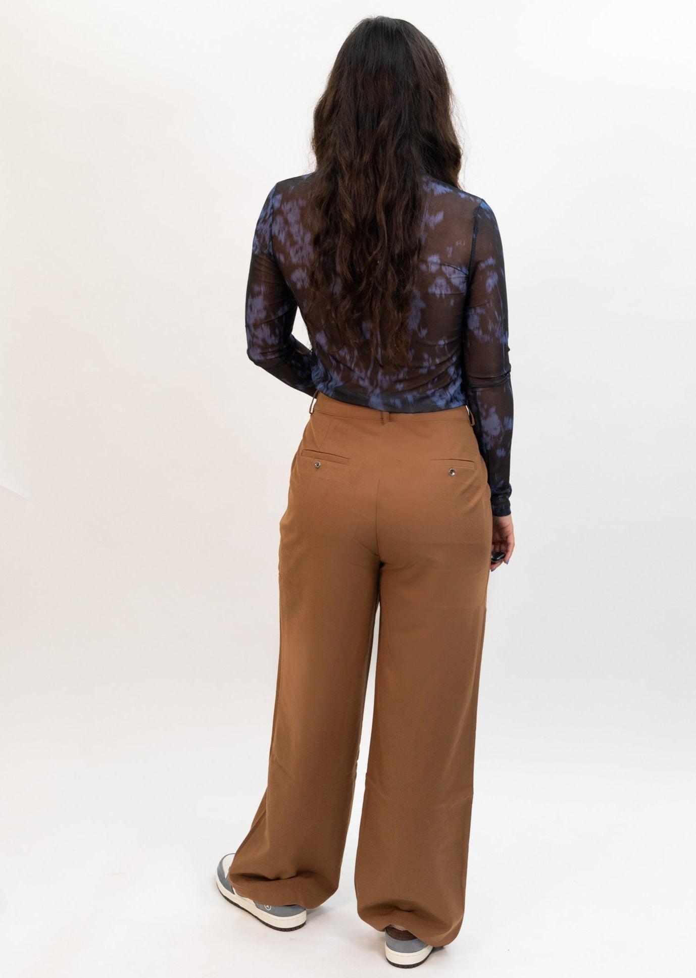 Wild Pony Crepe Suit Pants - Camel Product Image