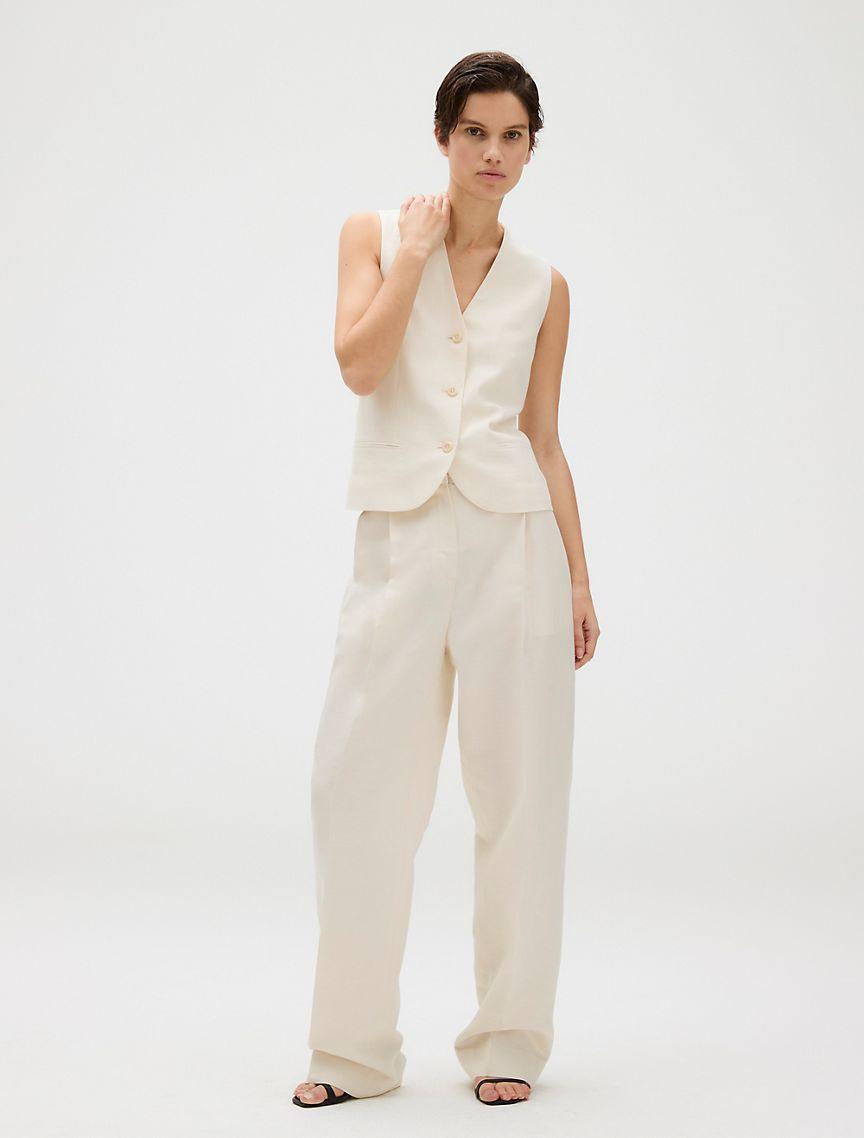 Linen Blend Vest Product Image