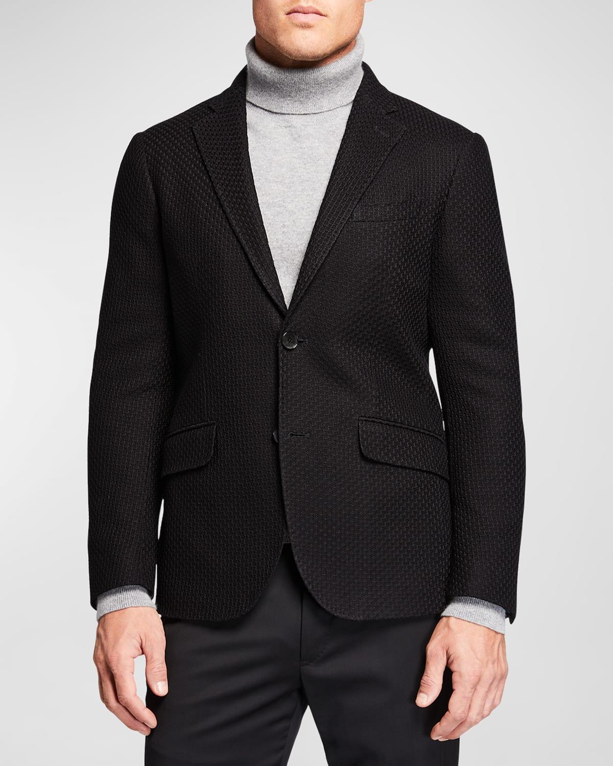 Mens Basic Knit Blazer Product Image