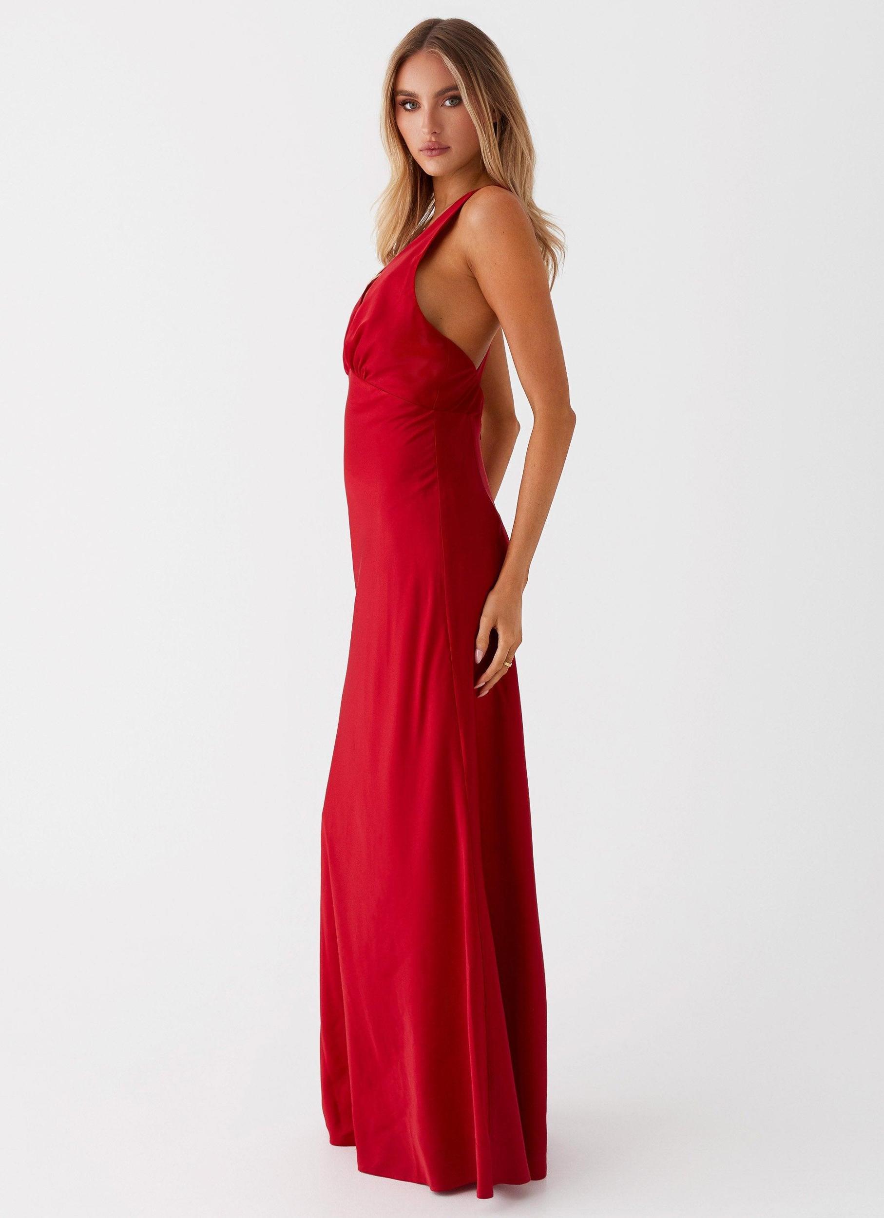 Slyvia Maxi Dress - Red Product Image