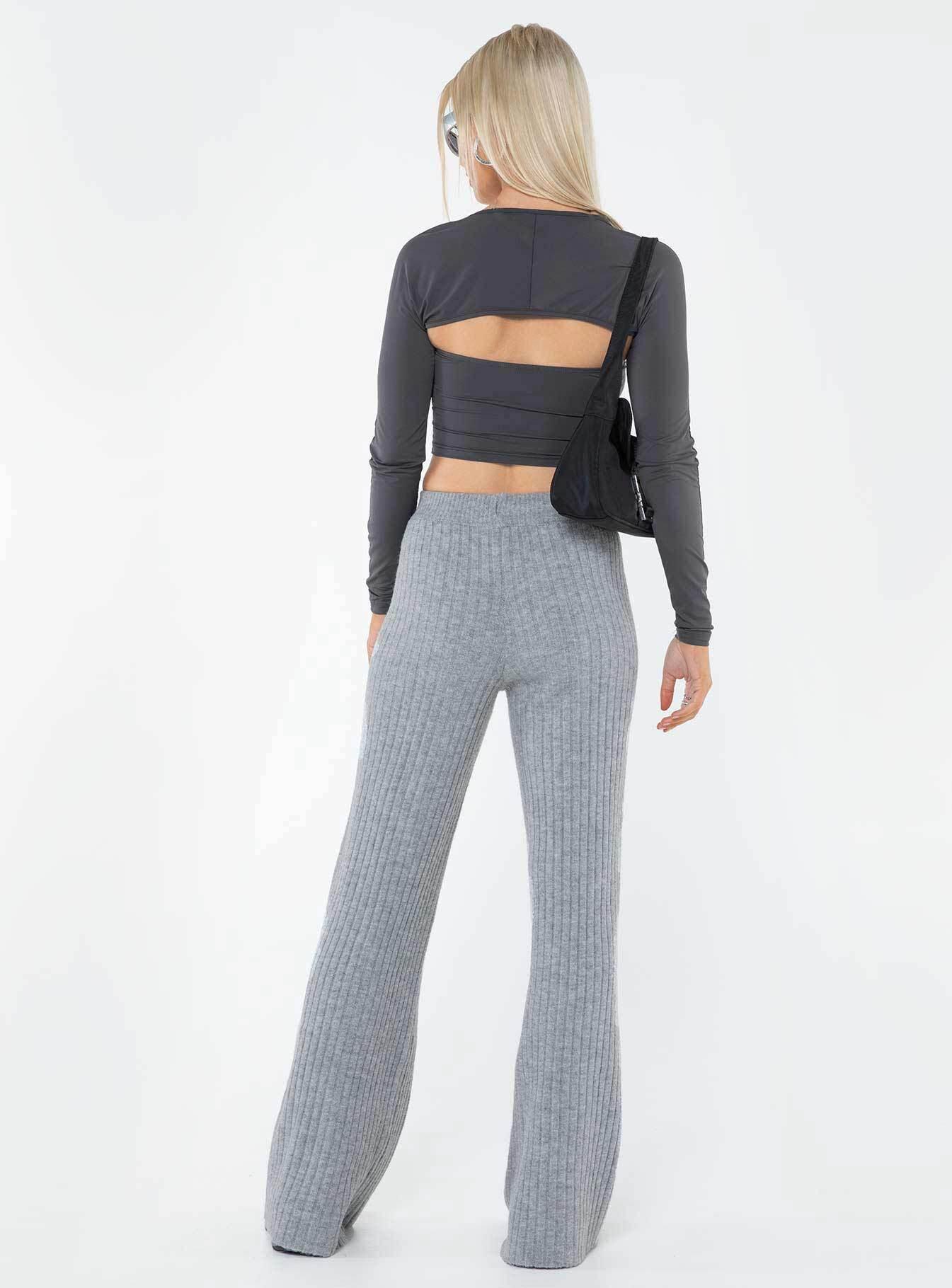 Montana Knit Pants Grey Marle Product Image