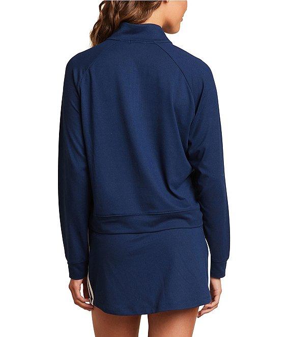 Barefoot Dreams Malibu Collection® Butterchic Half Zip Pullover With Stripes Product Image