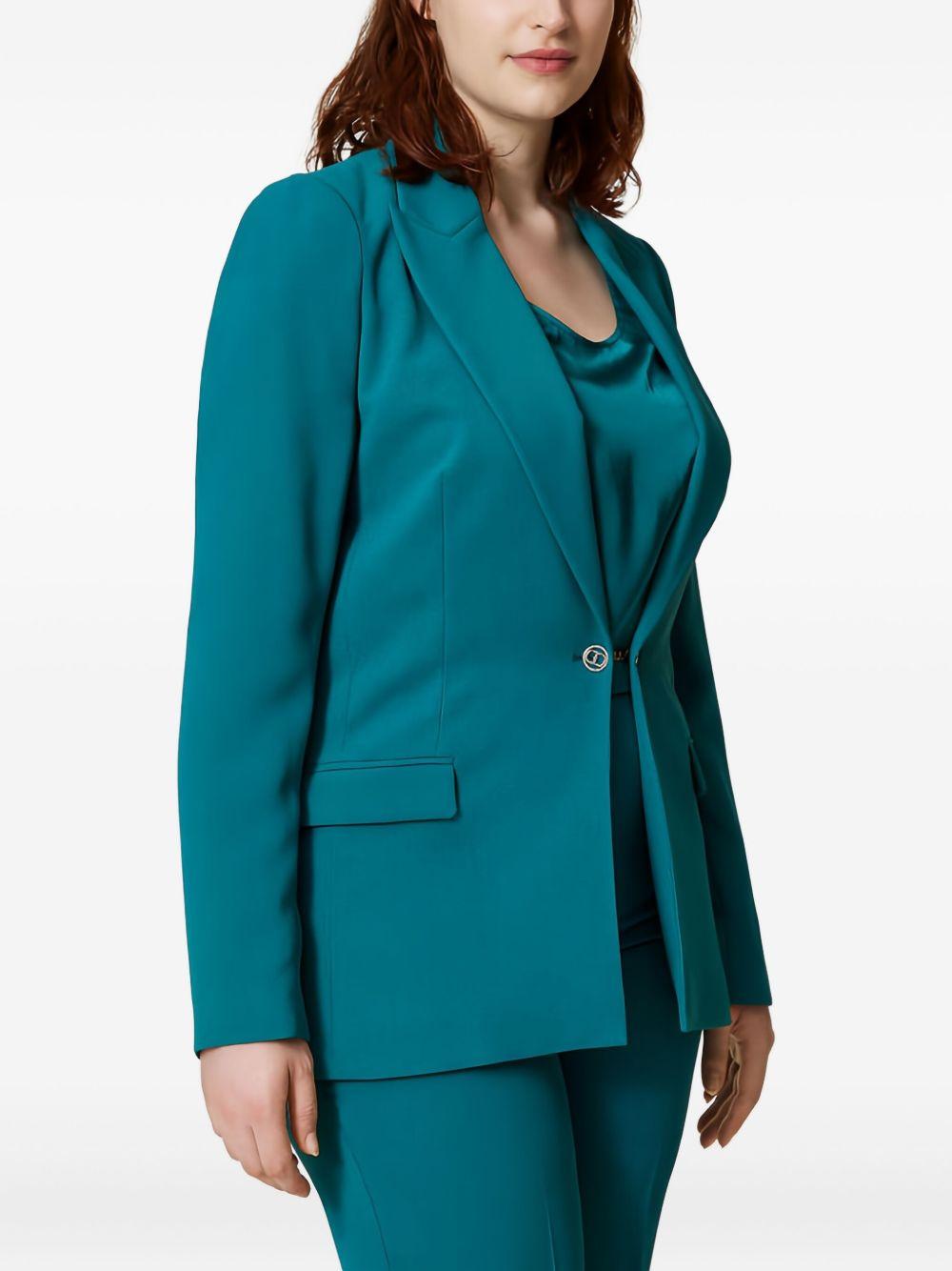 embellished-button single-breasted blazer Product Image