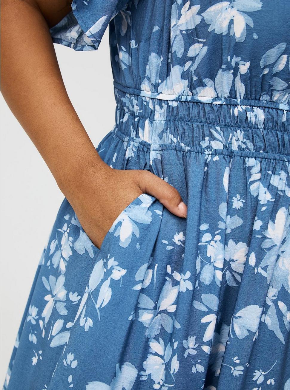 Y-Neck Tiered Maxi Dress Product Image