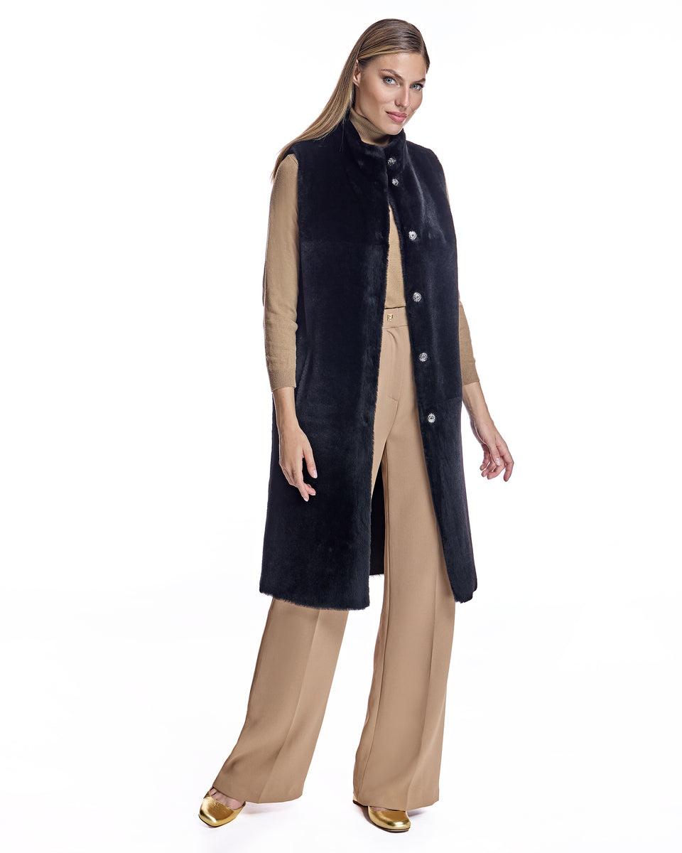 Reversible Shearling Vest Product Image